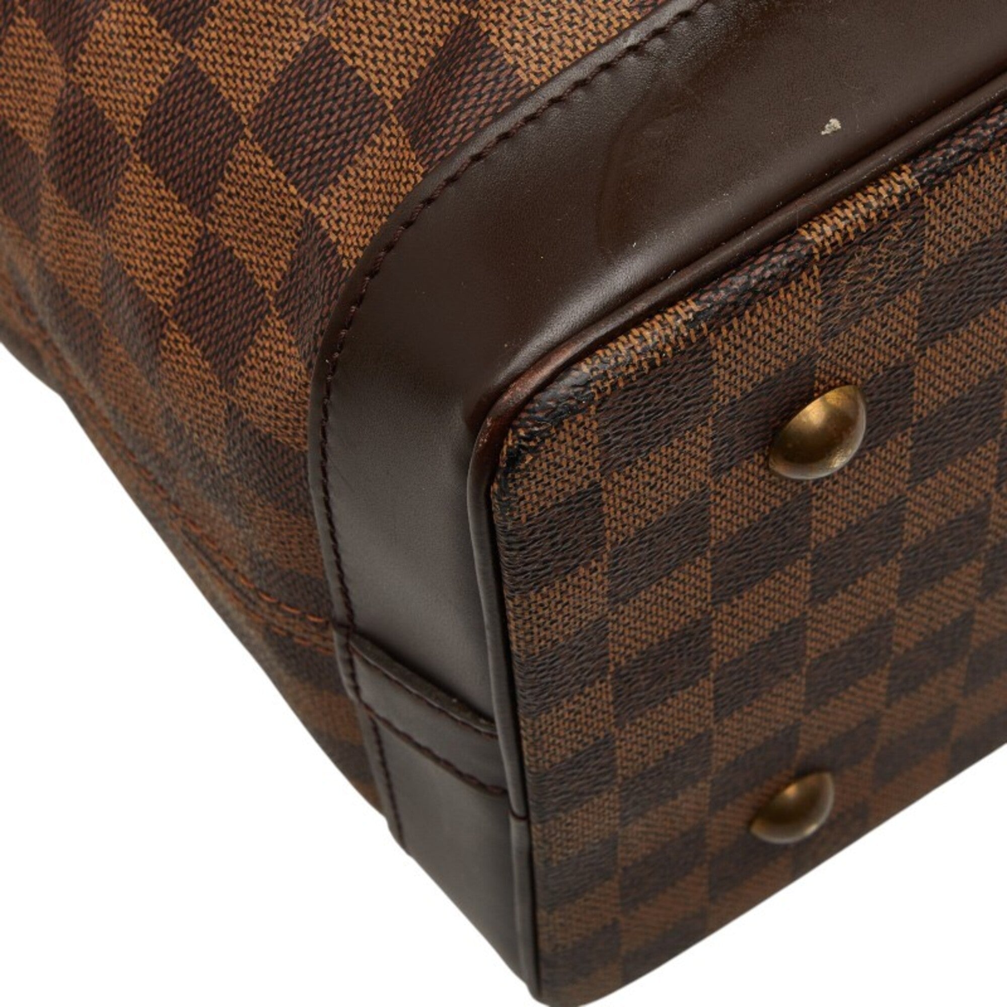 Louis Vuitton Brown Pvc Leather Boston Bag Shoulder Bag (Pre-Owned)