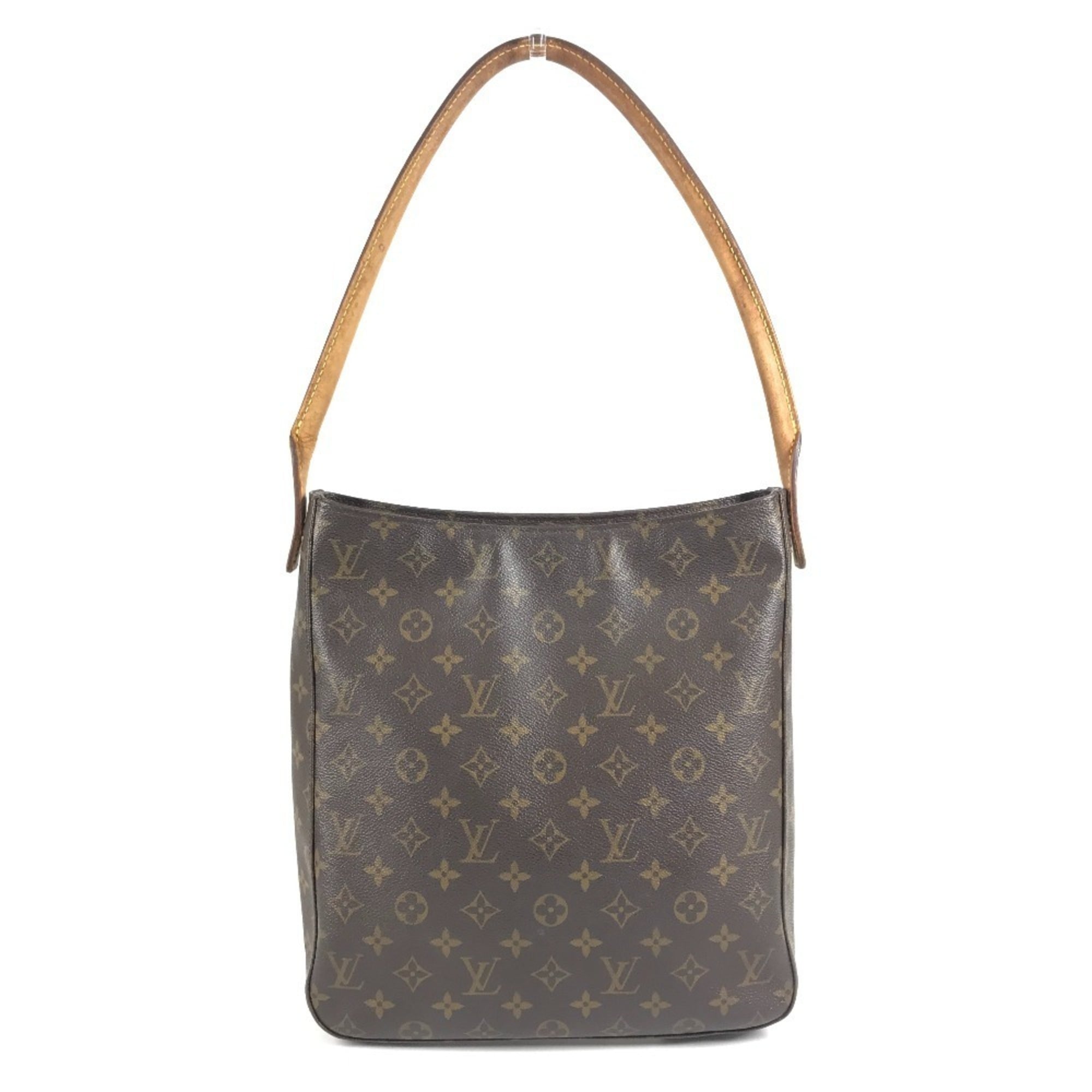 Louis Vuitton Brown Monogram Canvas Handbag Shoulder Bag (Pre-Owned)