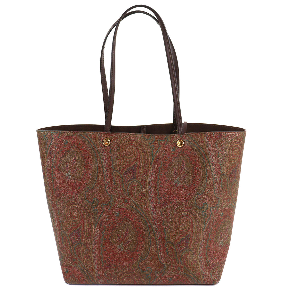 Etro Brown Pvc Leather Pouch Tote Bag (Pre-Owned)