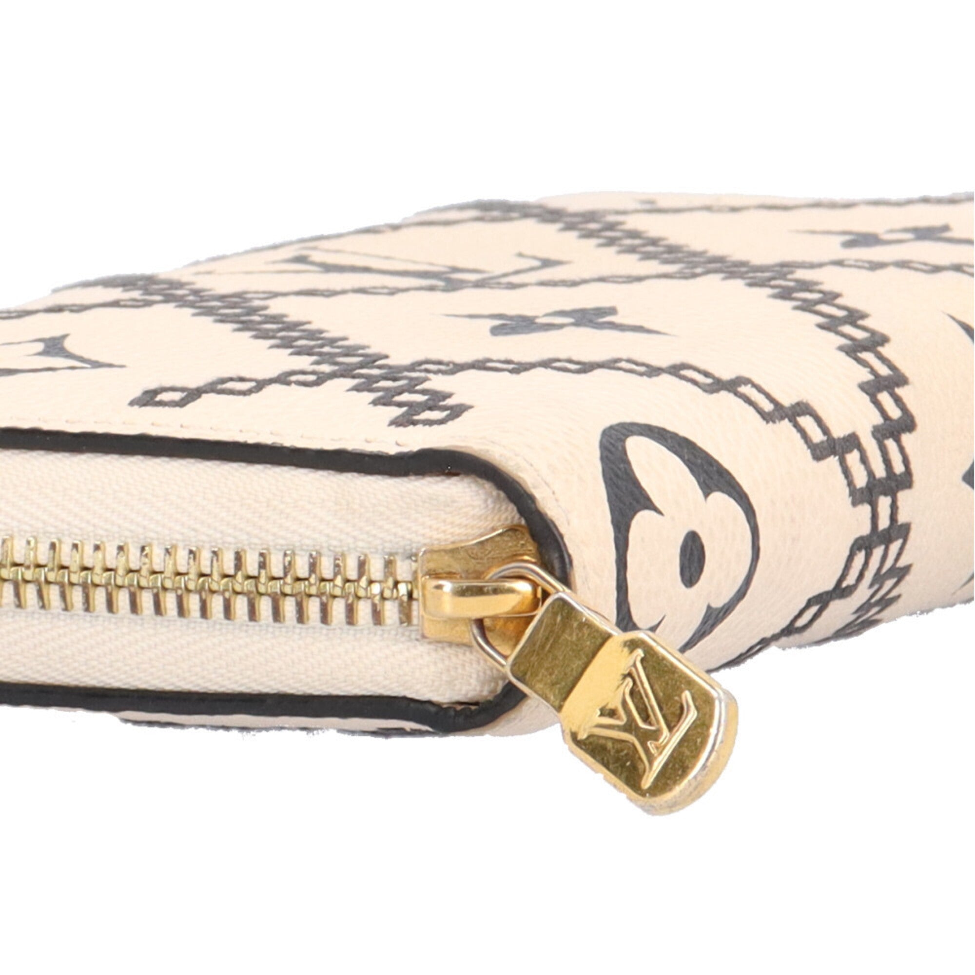 Louis Vuitton Monogram Empreinte Beige Leather Long Wallet (Bi-Fold) (Pre-Owned)