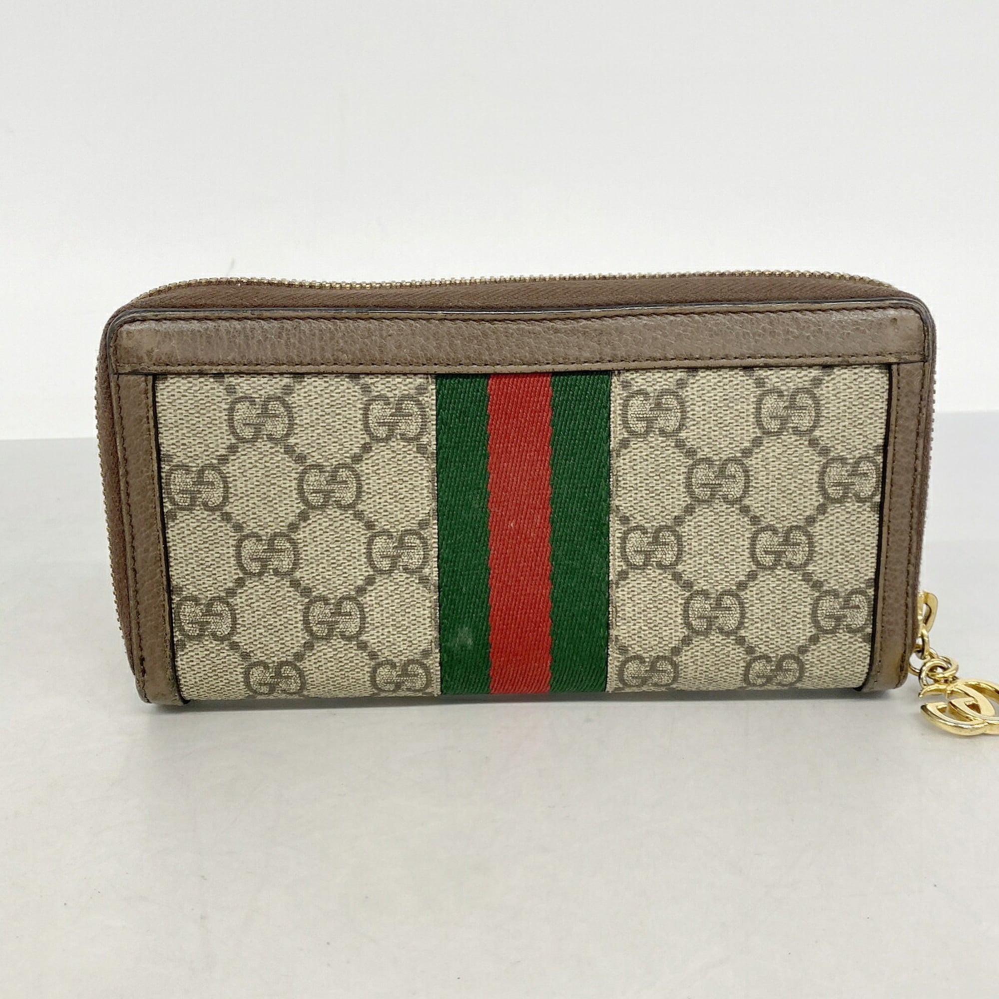 Gucci Brown Pvc Long Wallet (Bi-Fold) (Pre-Owned)