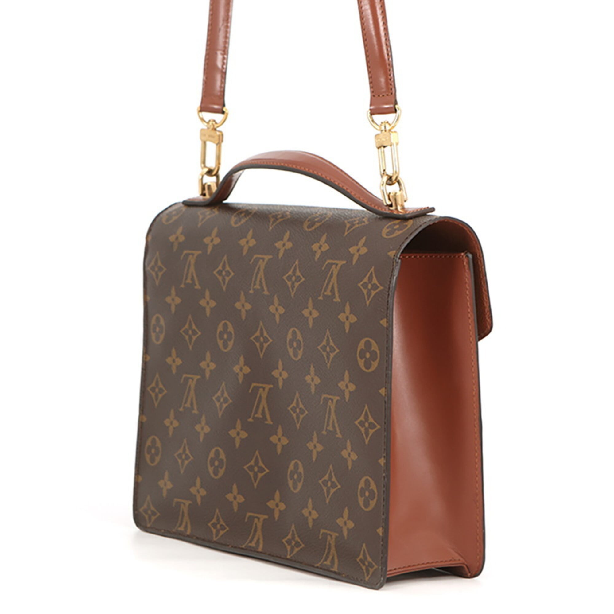 Louis Vuitton Brown Monogram Monogram Handbag Shoulder Bag (Pre-Owned)
