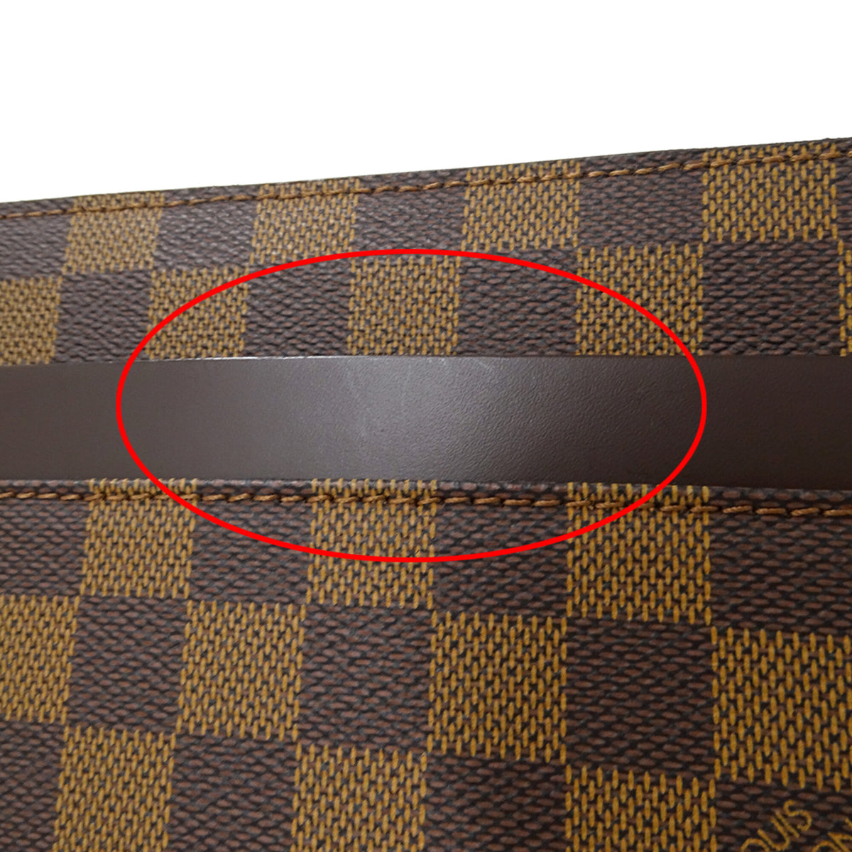 Louis Vuitton Damier Damier Canvas Ebene Damier Canvas Clutch Bag (Pre-Owned)