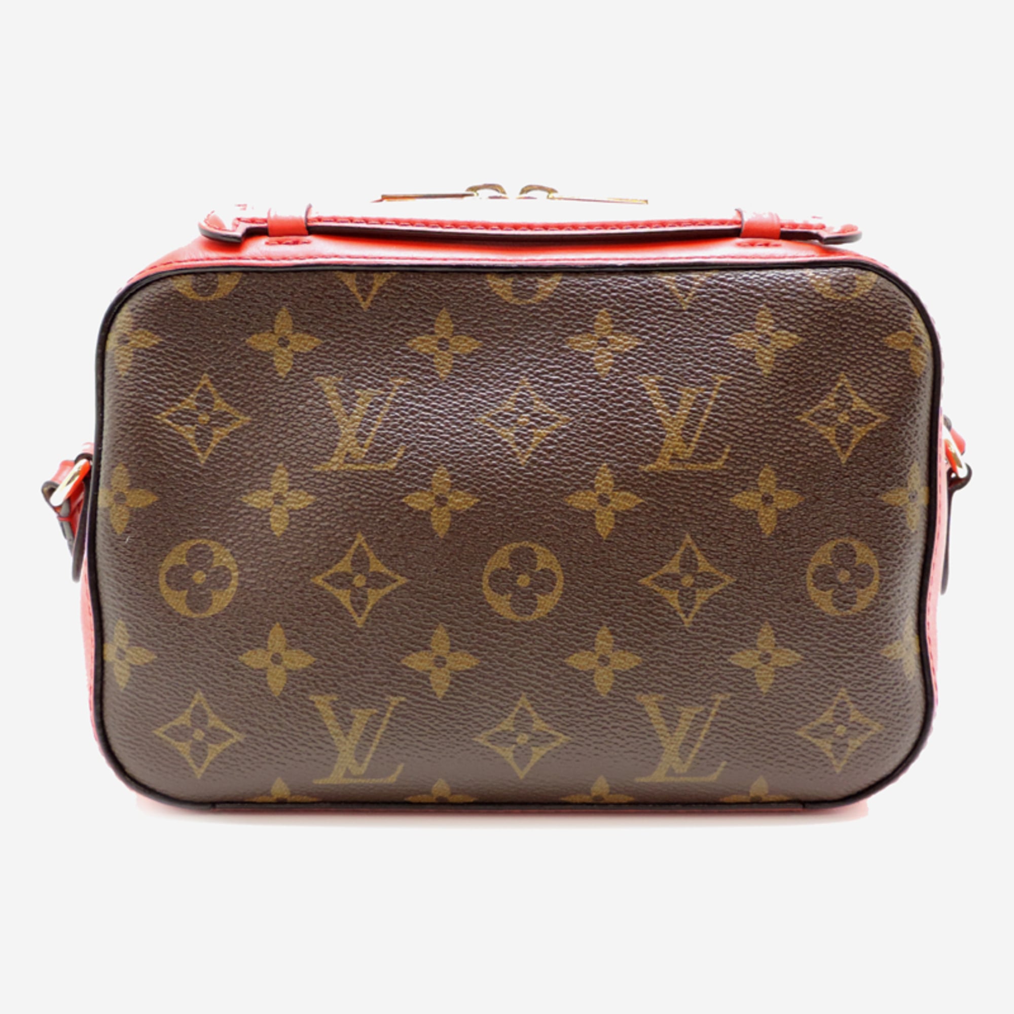 Louis Vuitton Coquelicots Red Color Monogram Leather Shoulder Bag (Pre-Owned)