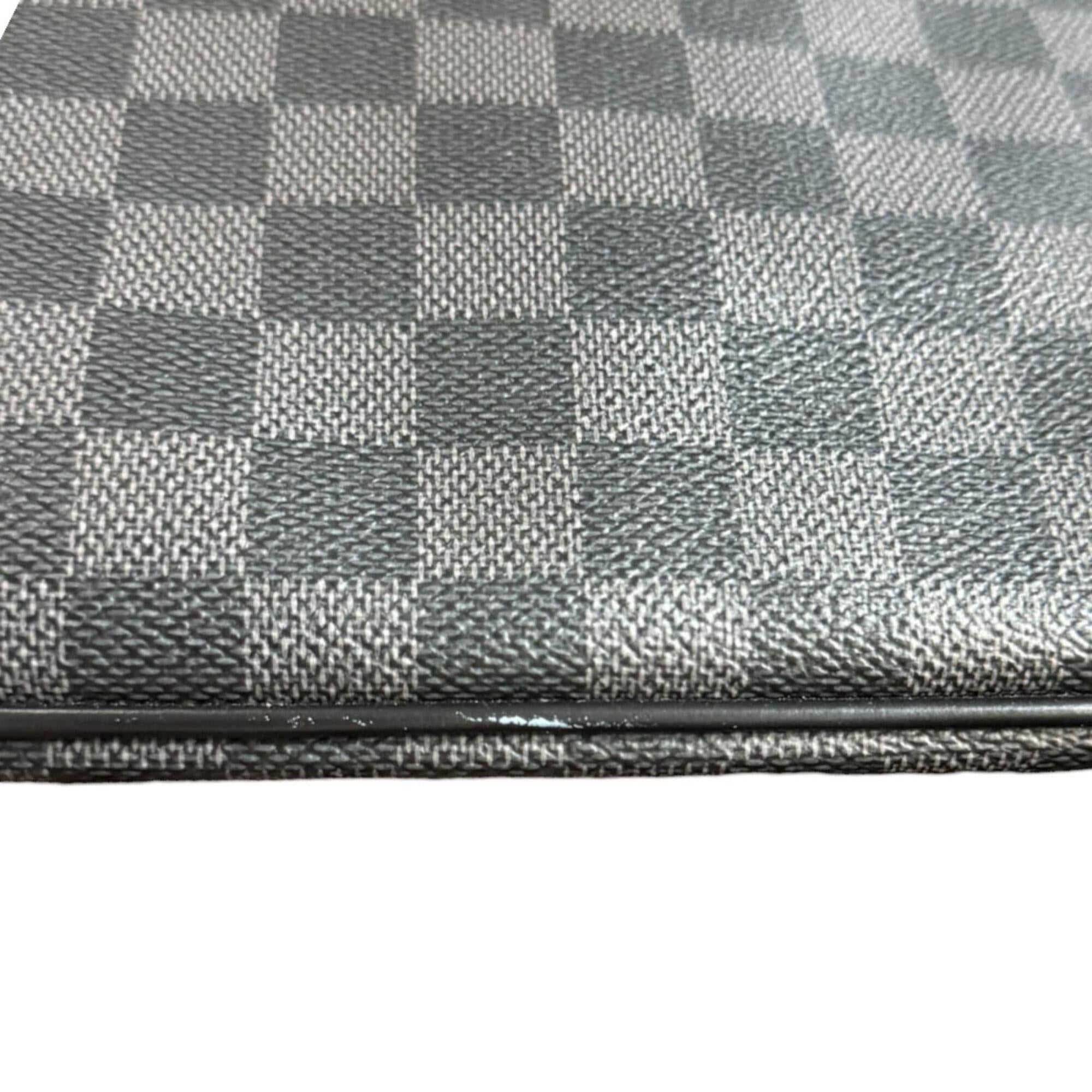 Louis Vuitton Damier Graphite Black Gray Damier Graphite Shoulder Bag (Pre-Owned)