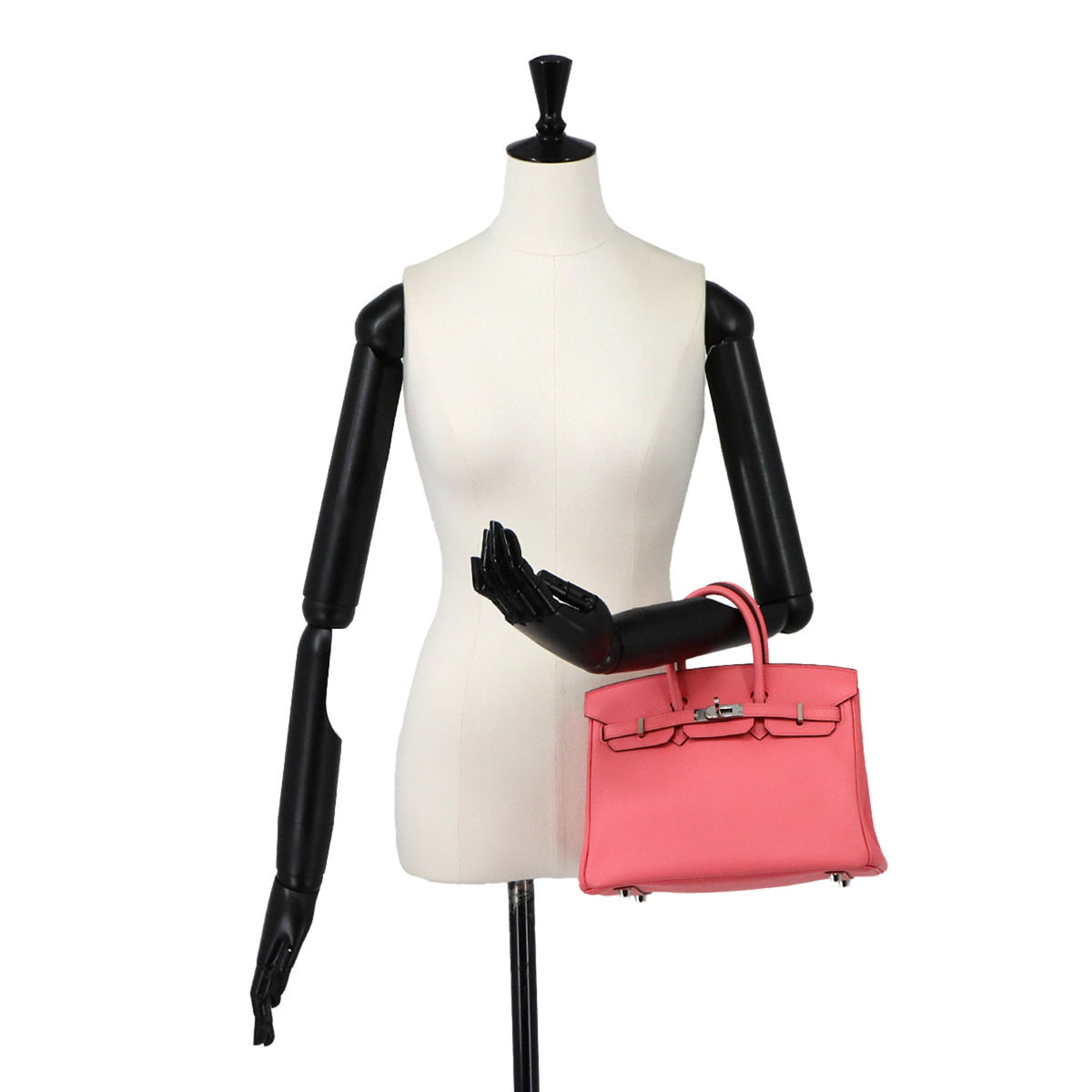 Hermes Rose Azalee Swift Leather Handbag (Pre-Owned)