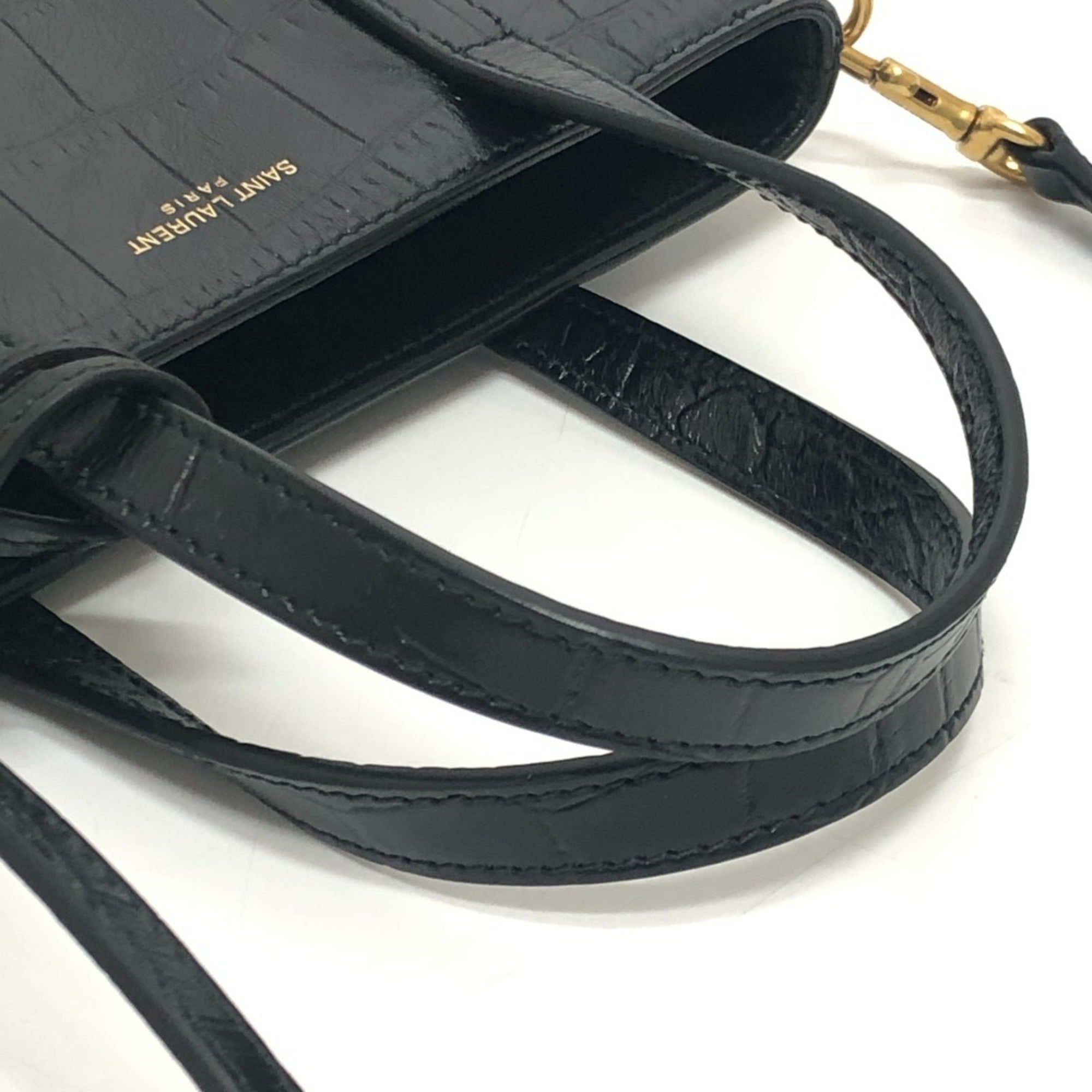 Yves Saint Laurent Black Leather Handbag (Pre-Owned)