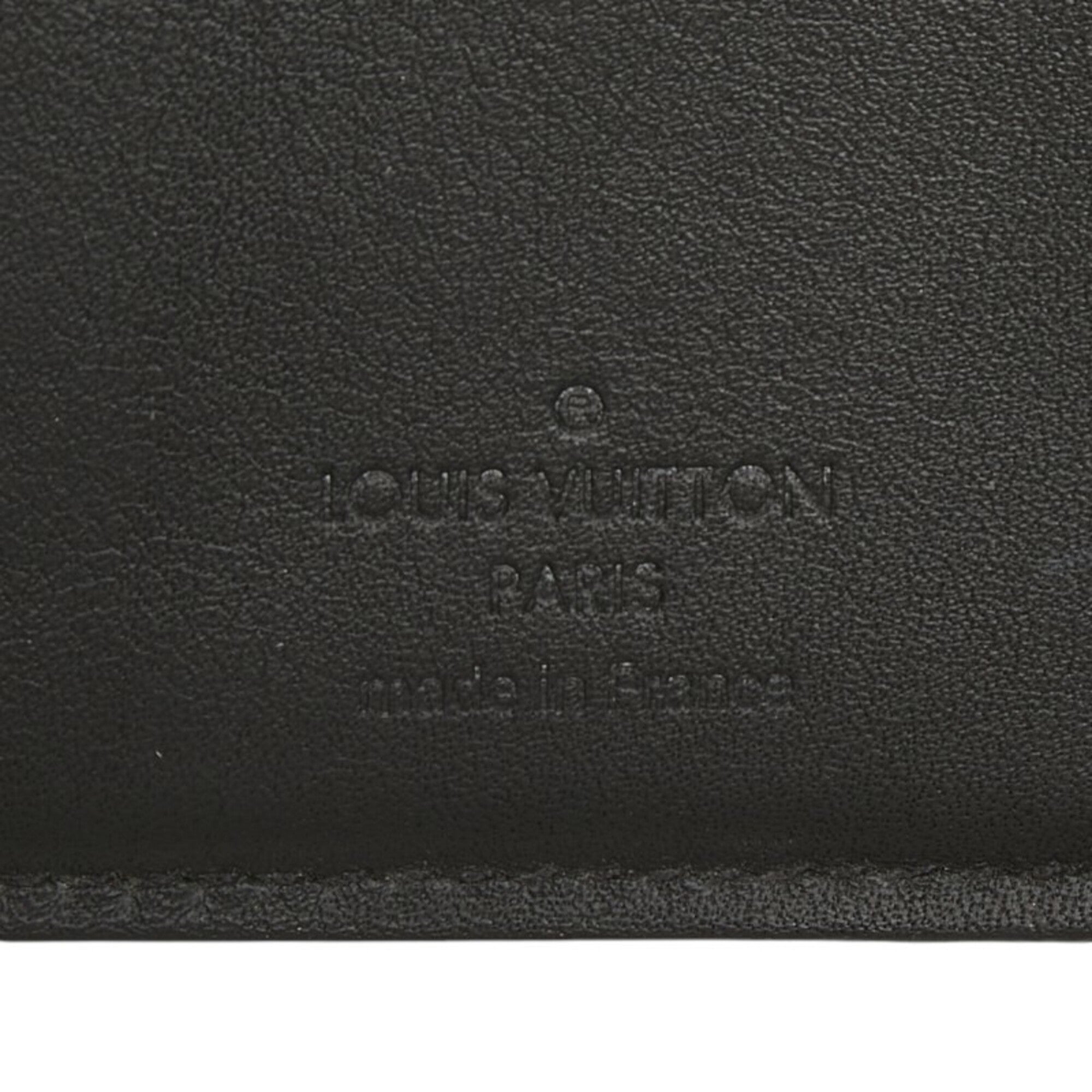 Louis Vuitton Black Onyx Leather Long Wallet (Bi-Fold) (Pre-Owned)