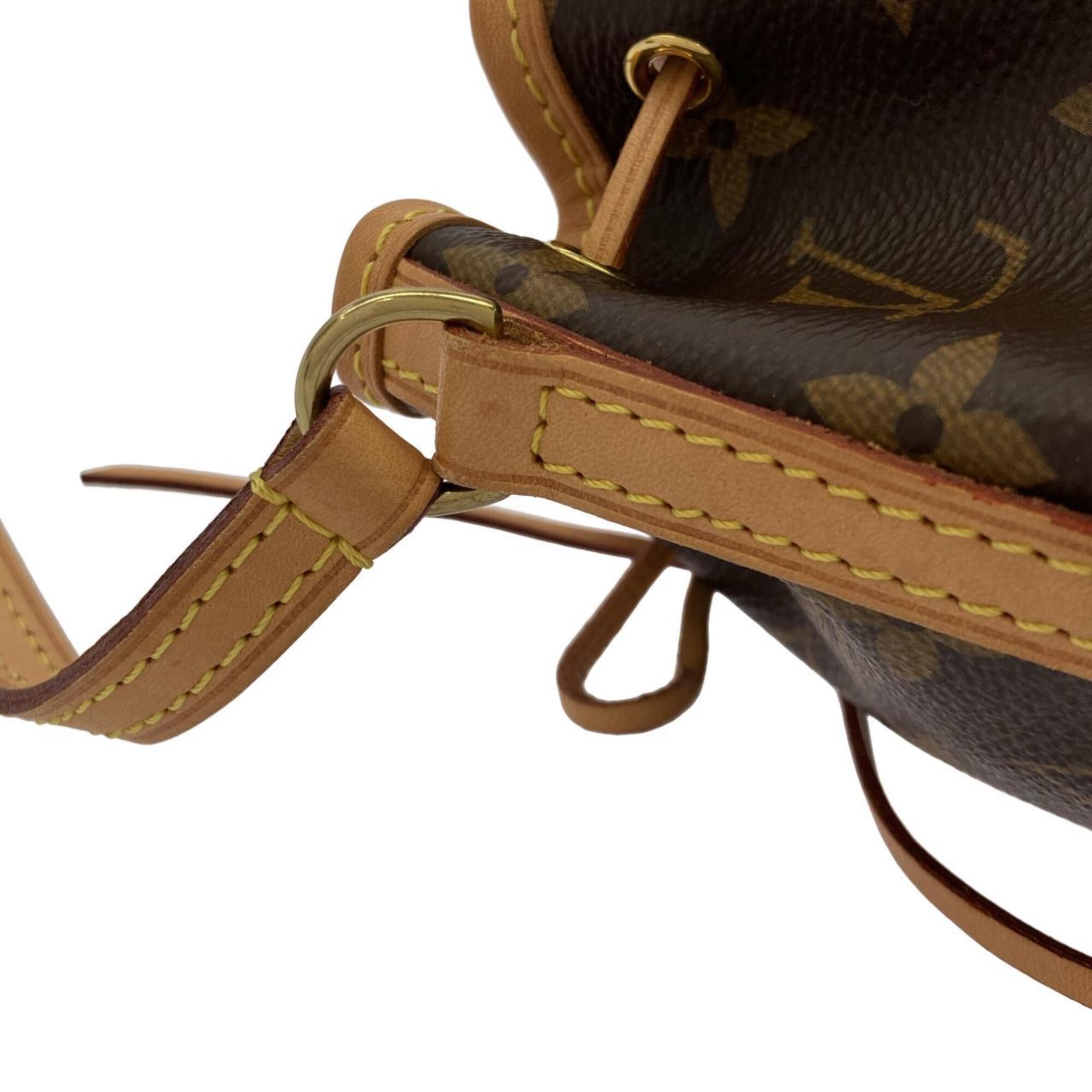 Louis Vuitton Marron Coated Canvas Shoulder Bag (Pre-Owned)