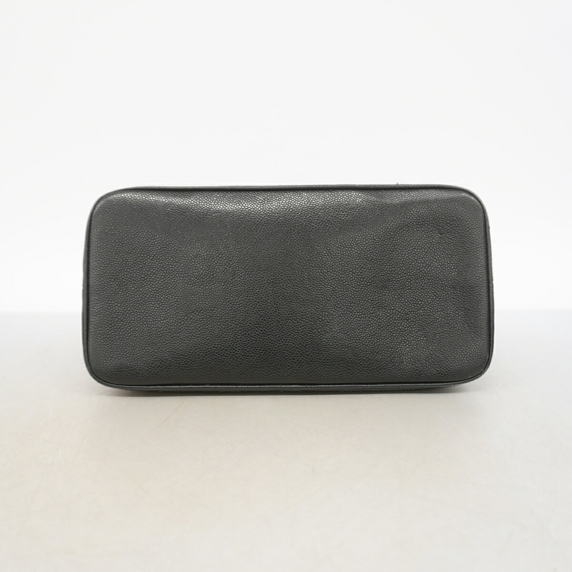 Chanel Black Grained Calfskin Tote Bag (Pre-Owned)