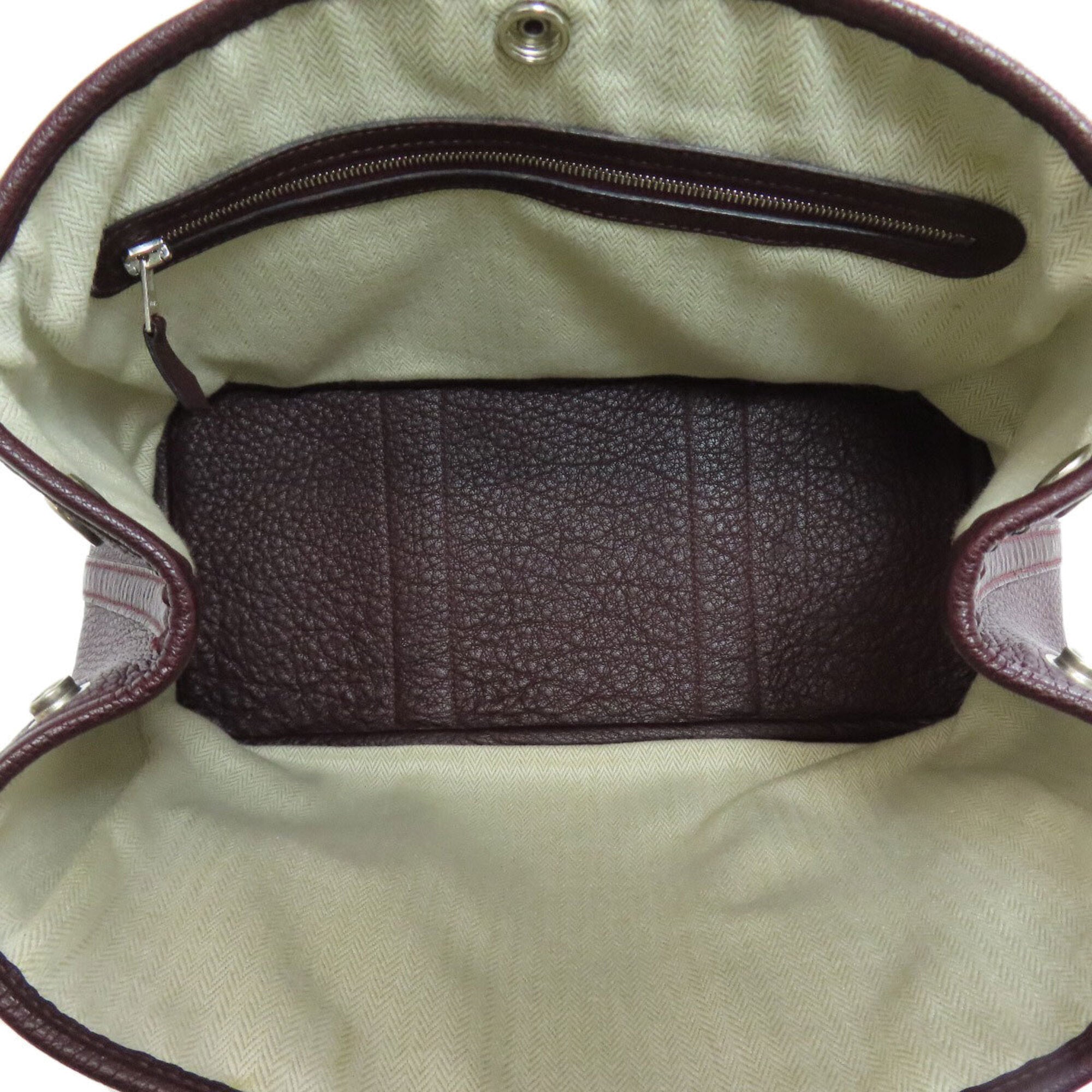 Hermes Bordeaux Negonda Leather Handbag (Pre-Owned)