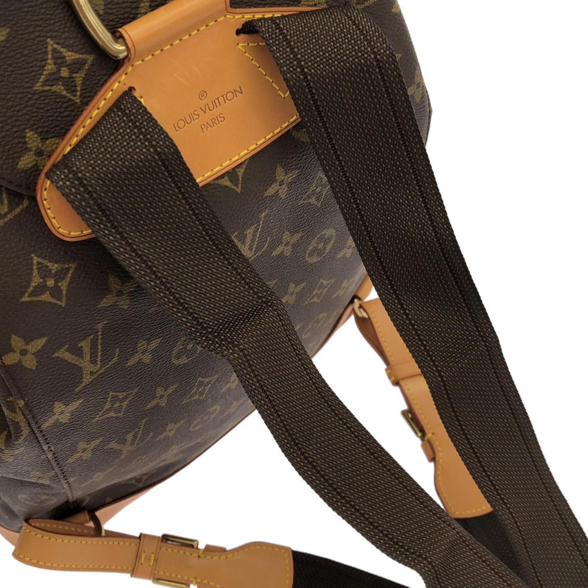 Louis Vuitton Brown Coated Canvas Backpack (Pre-Owned)