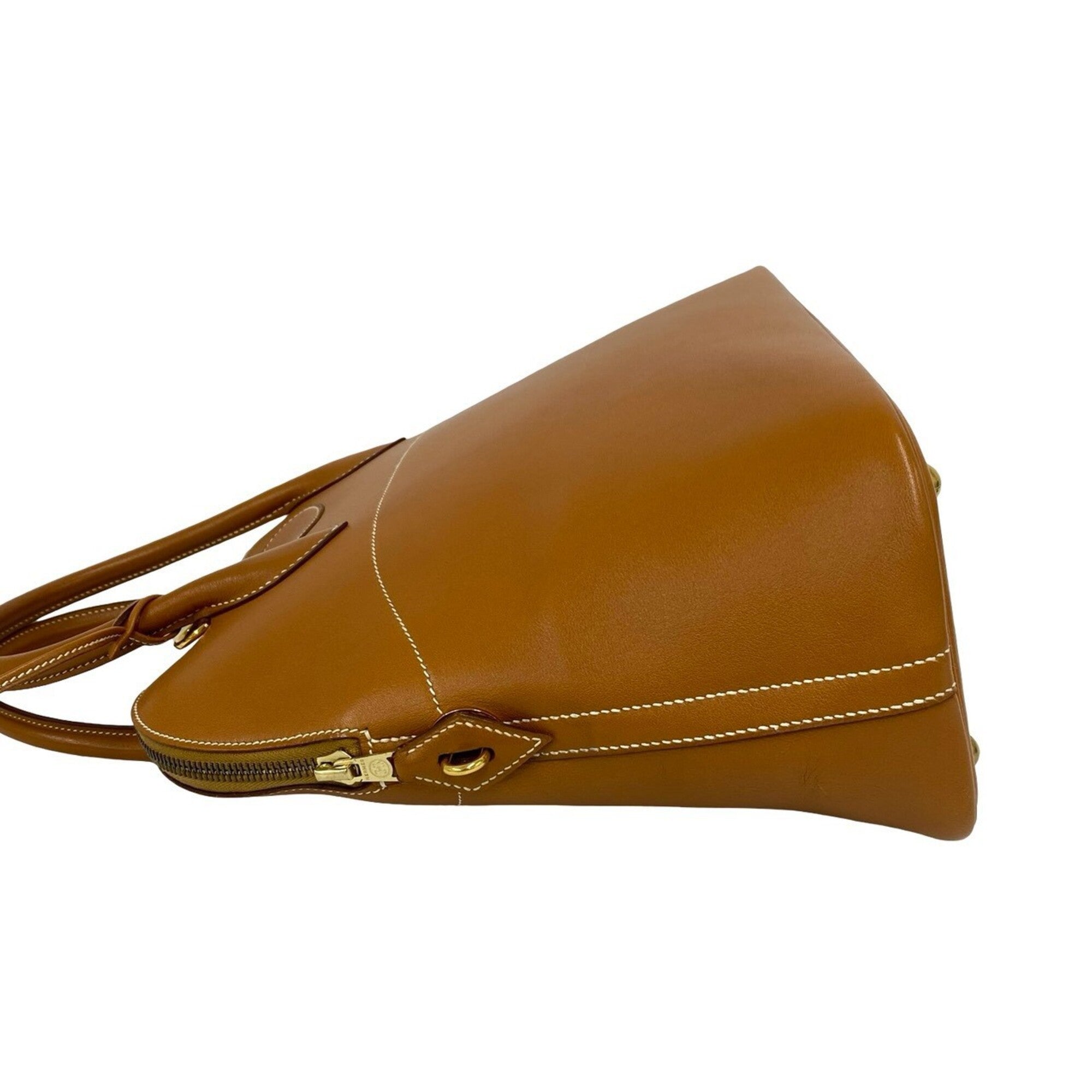 Hermes Brown Gulliver Leather Handbag Shoulder Bag Tote Bag (Pre-Owned)