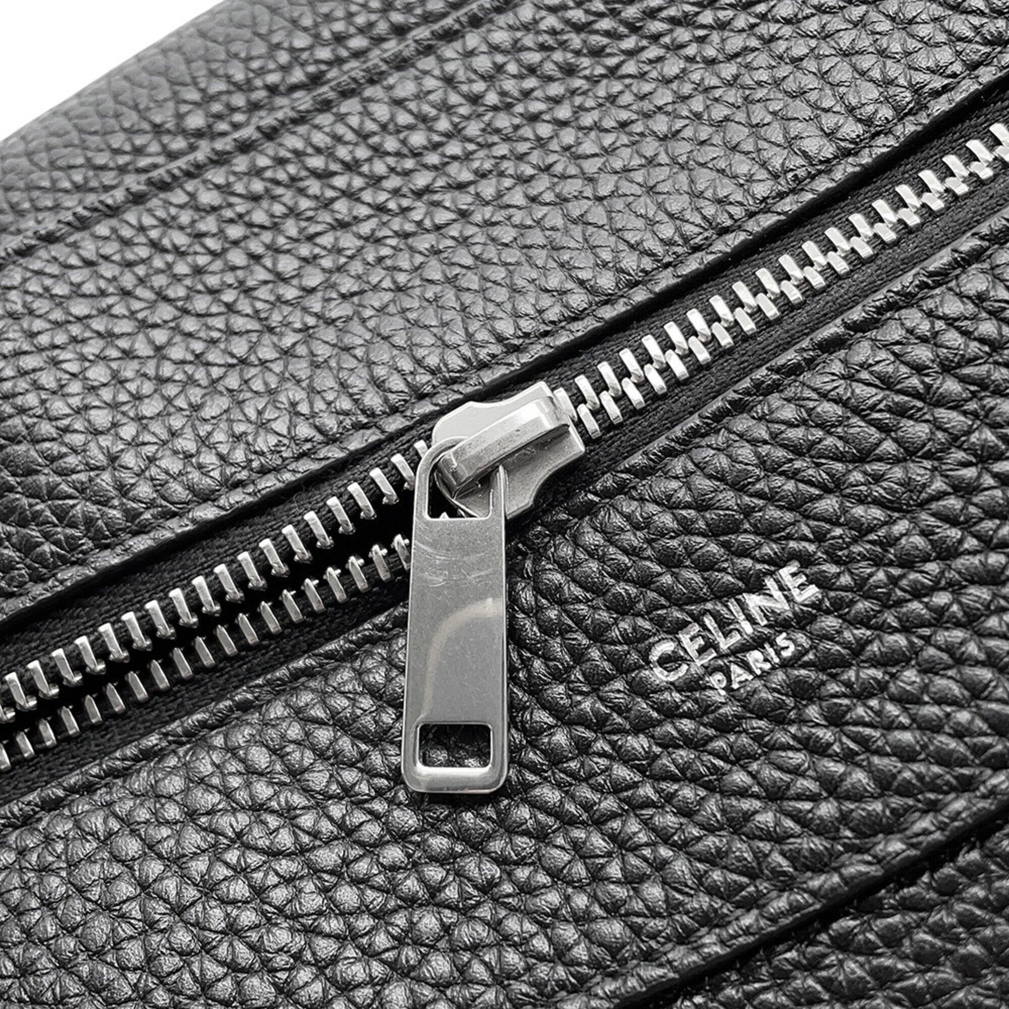 Celine Black Leather Crossbody Bag Shoulder Bag (Pre-Owned)