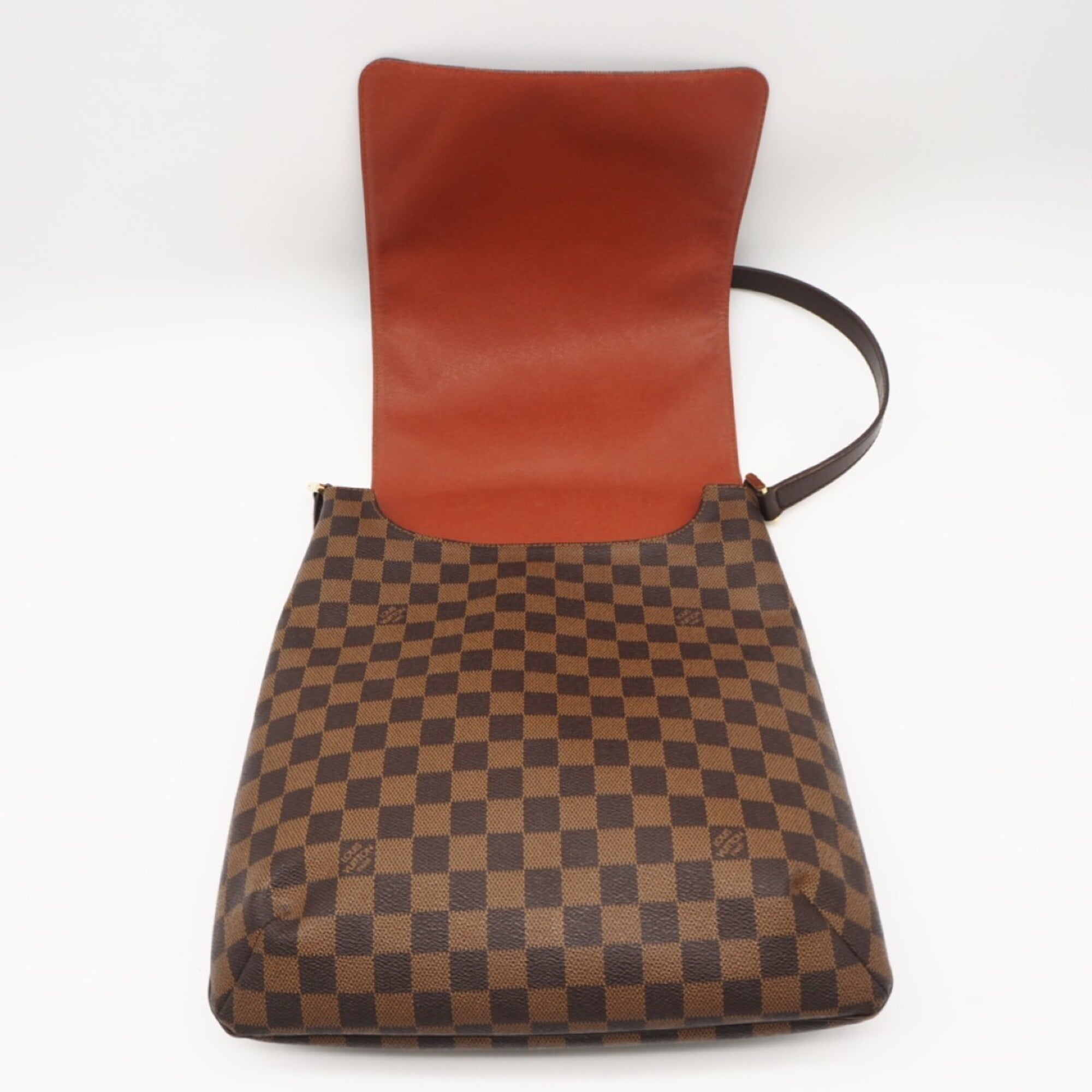Louis Vuitton Damier Brown Coated Canvas Leather Shoulder Bag (Pre-Owned)