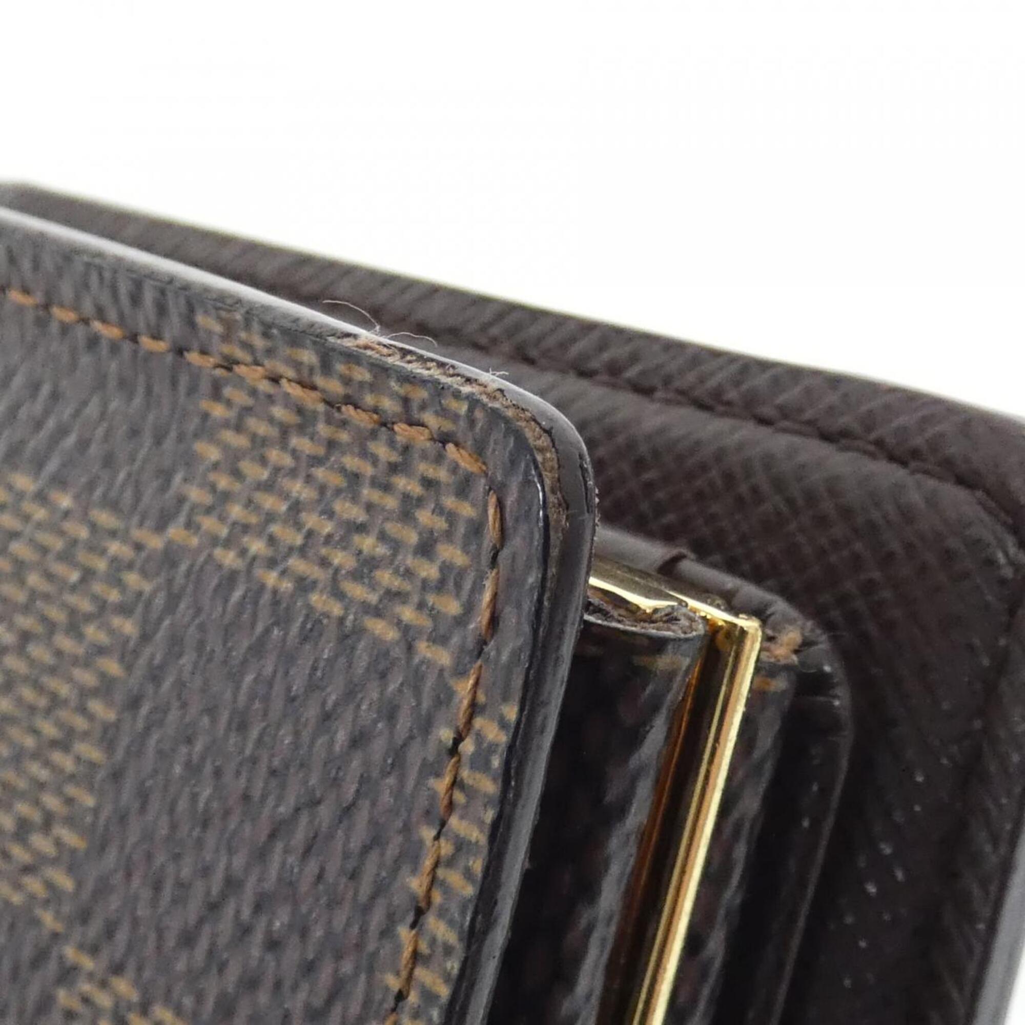 Louis Vuitton Ebene Coated Canvas Wallet (Bi-Fold) (Pre-Owned)