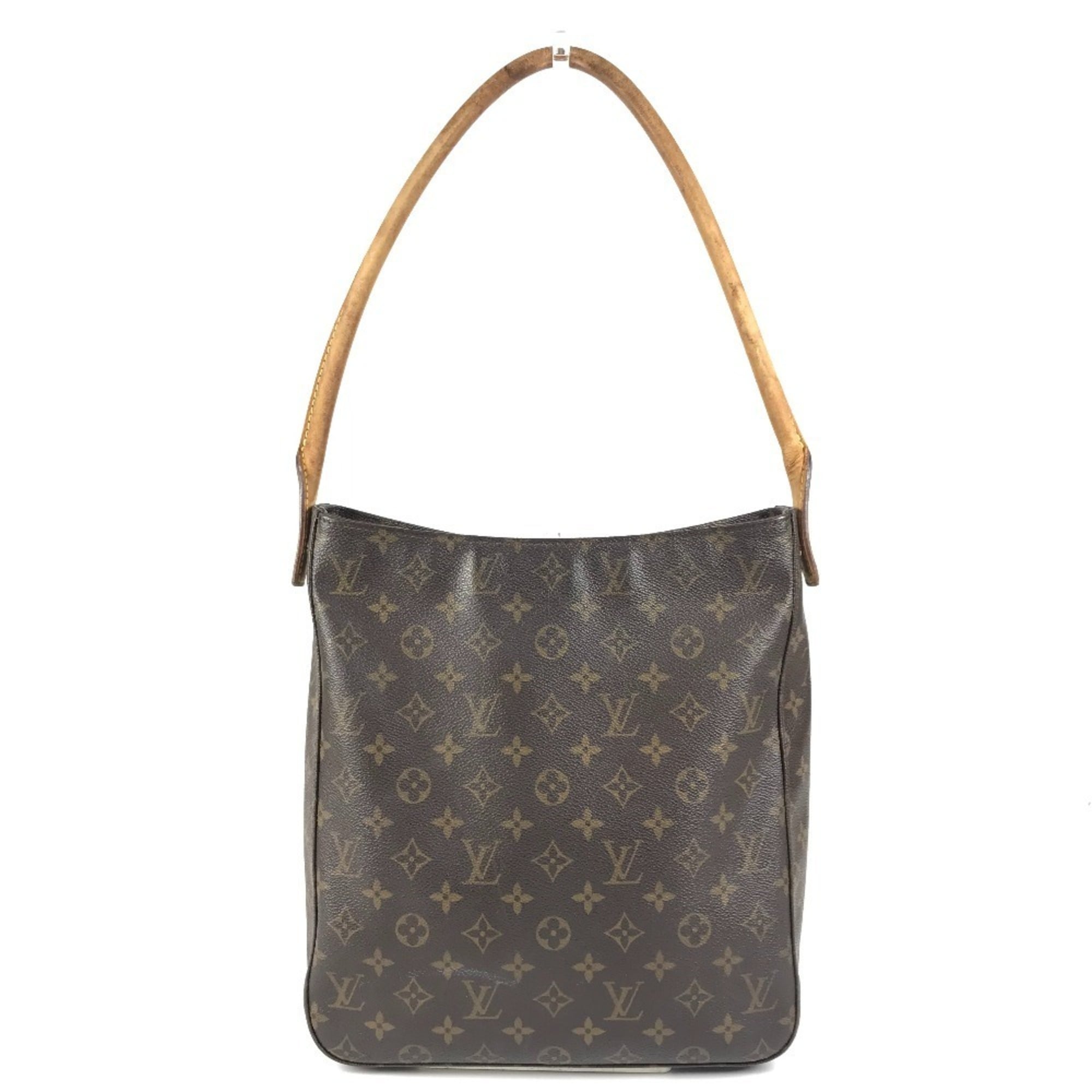 Louis Vuitton Brown Monogram Canvas Handbag Shoulder Bag (Pre-Owned)