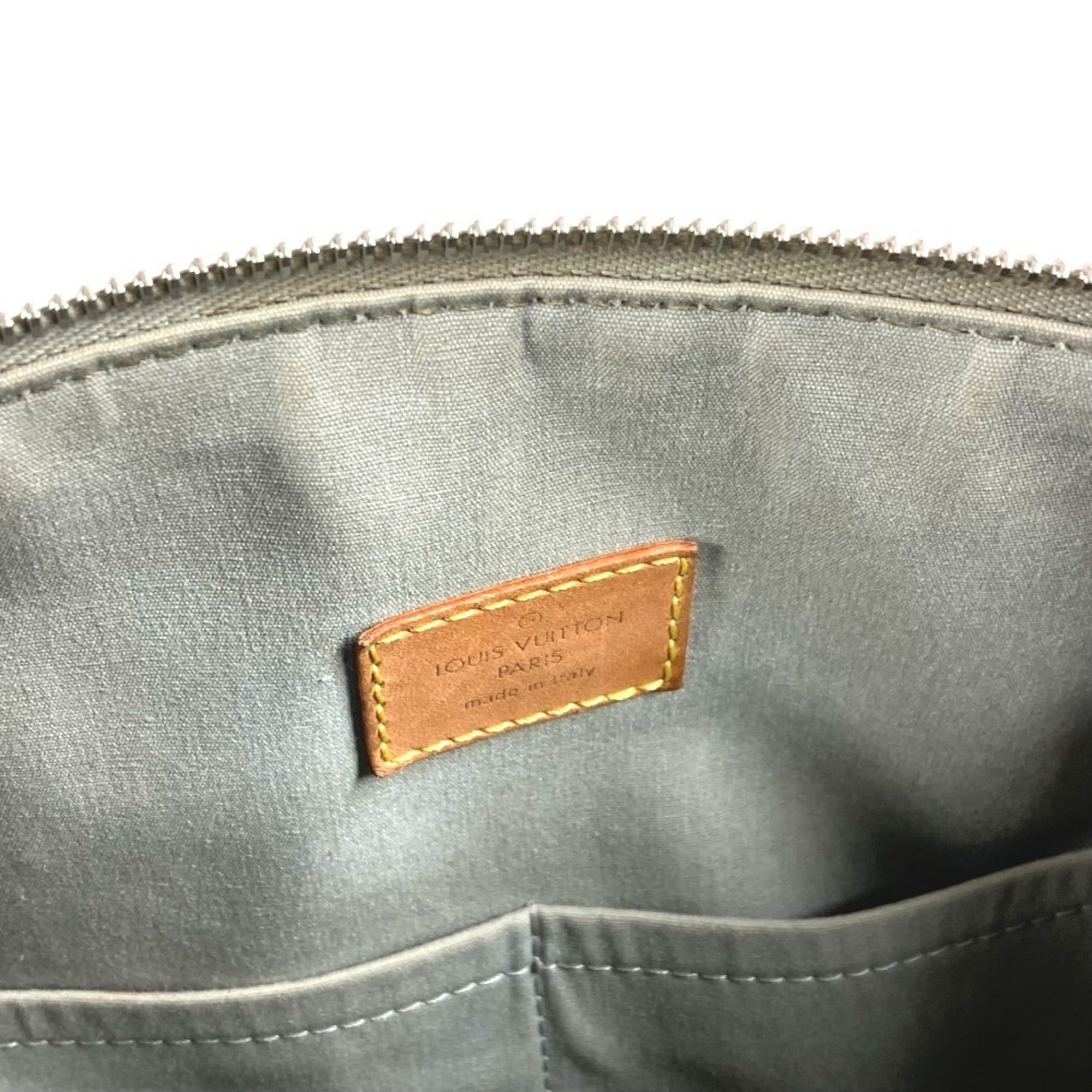 Louis Vuitton Argent Leather Boston Bag Handbag (Pre-Owned)