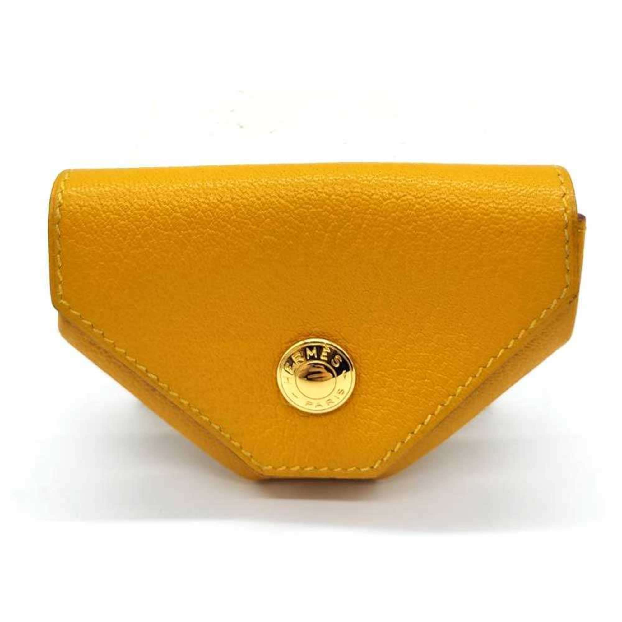 Hermes Chevre Leather Coin Purse/Coin Case (Pre-Owned)