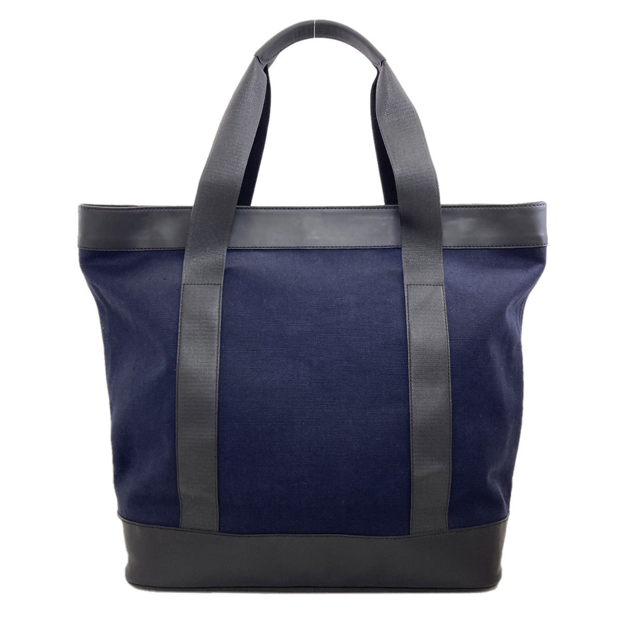 Balenciaga Black Navy Canvas Tote Bag (Pre-Owned)