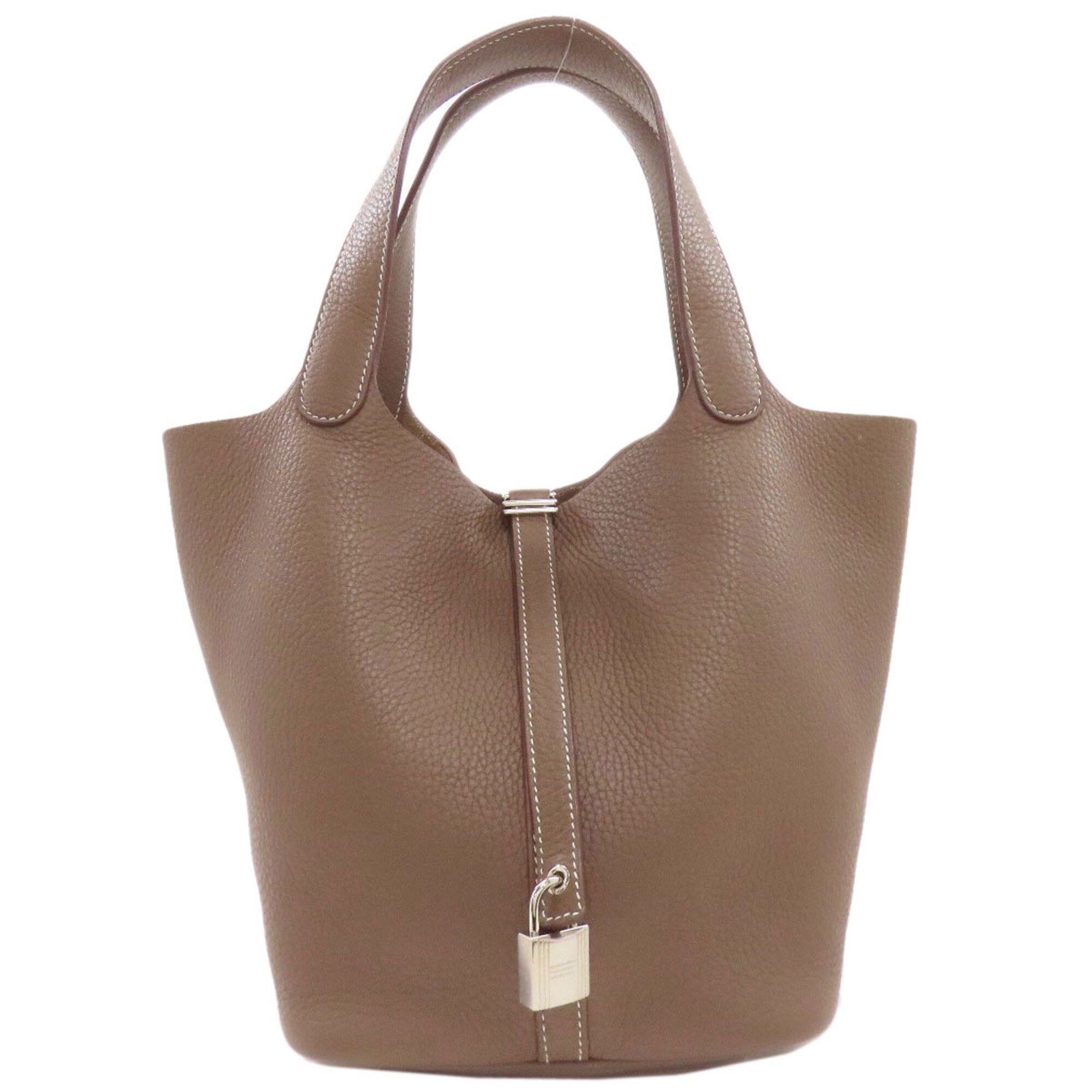 Hermes Etoupe Gray Handbag (Pre-Owned)