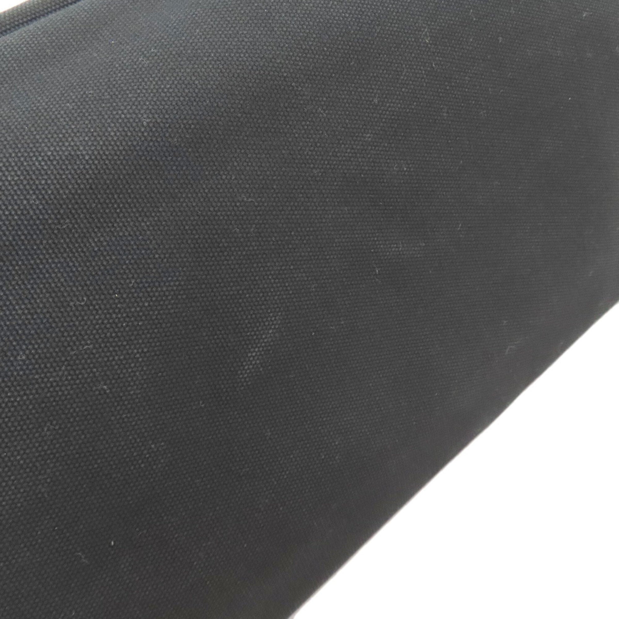 Prada Canapa Black Canvas Handbag (Pre-Owned)