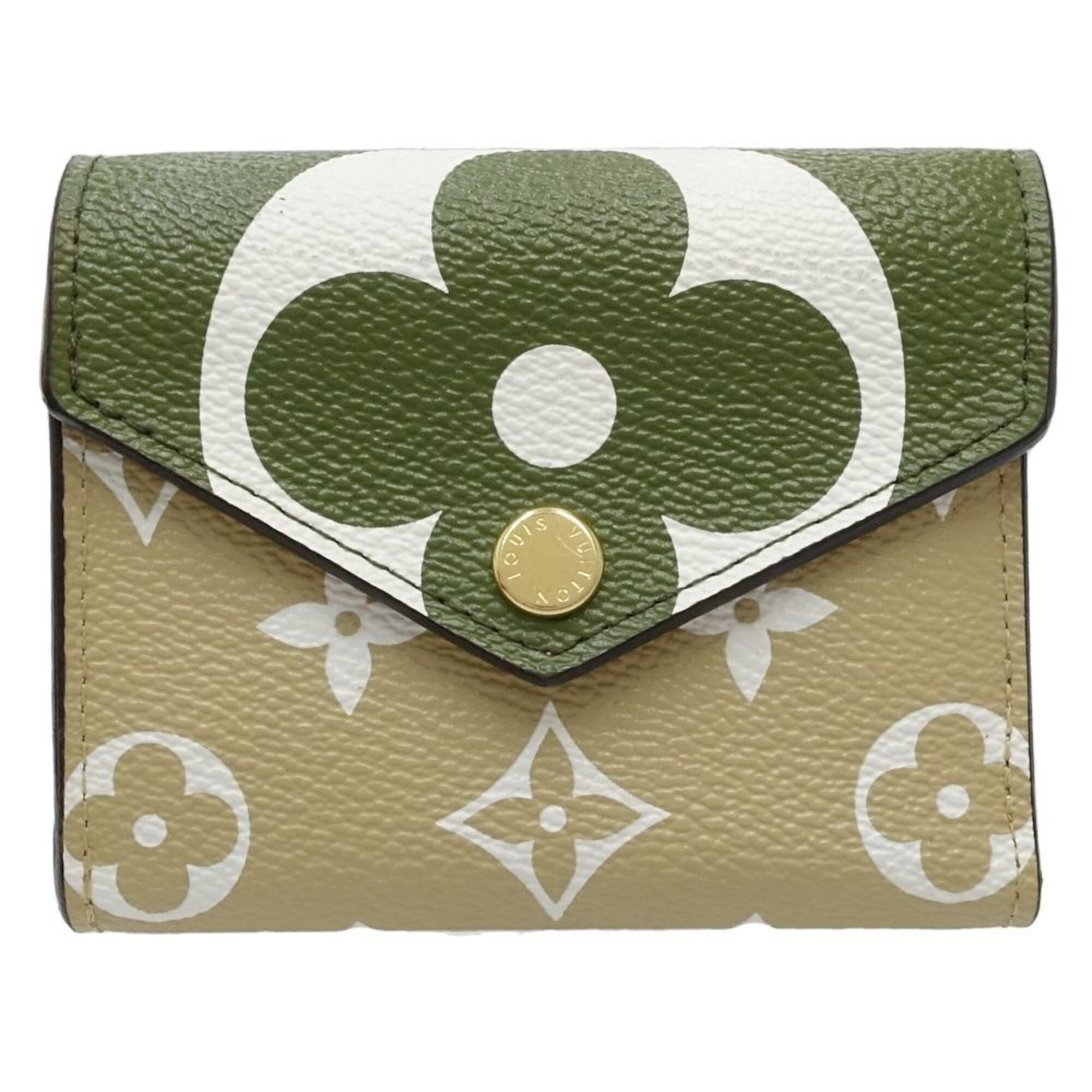 Louis Vuitton Monogram Khaki Monogram Wallet (Tri-Fold) (Pre-Owned)