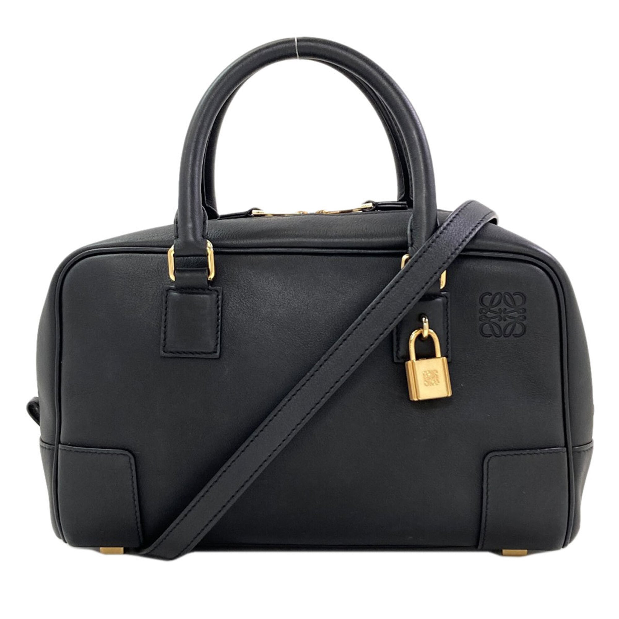 Loewe Amazona Black Canvas Handbag (Pre-Owned)