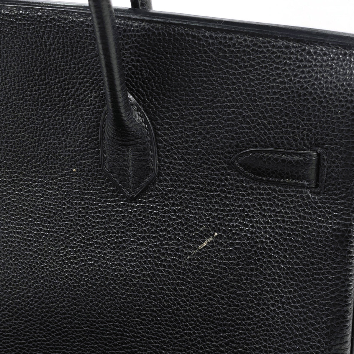 Hermes Black Togo Leather Handbag (Pre-Owned)