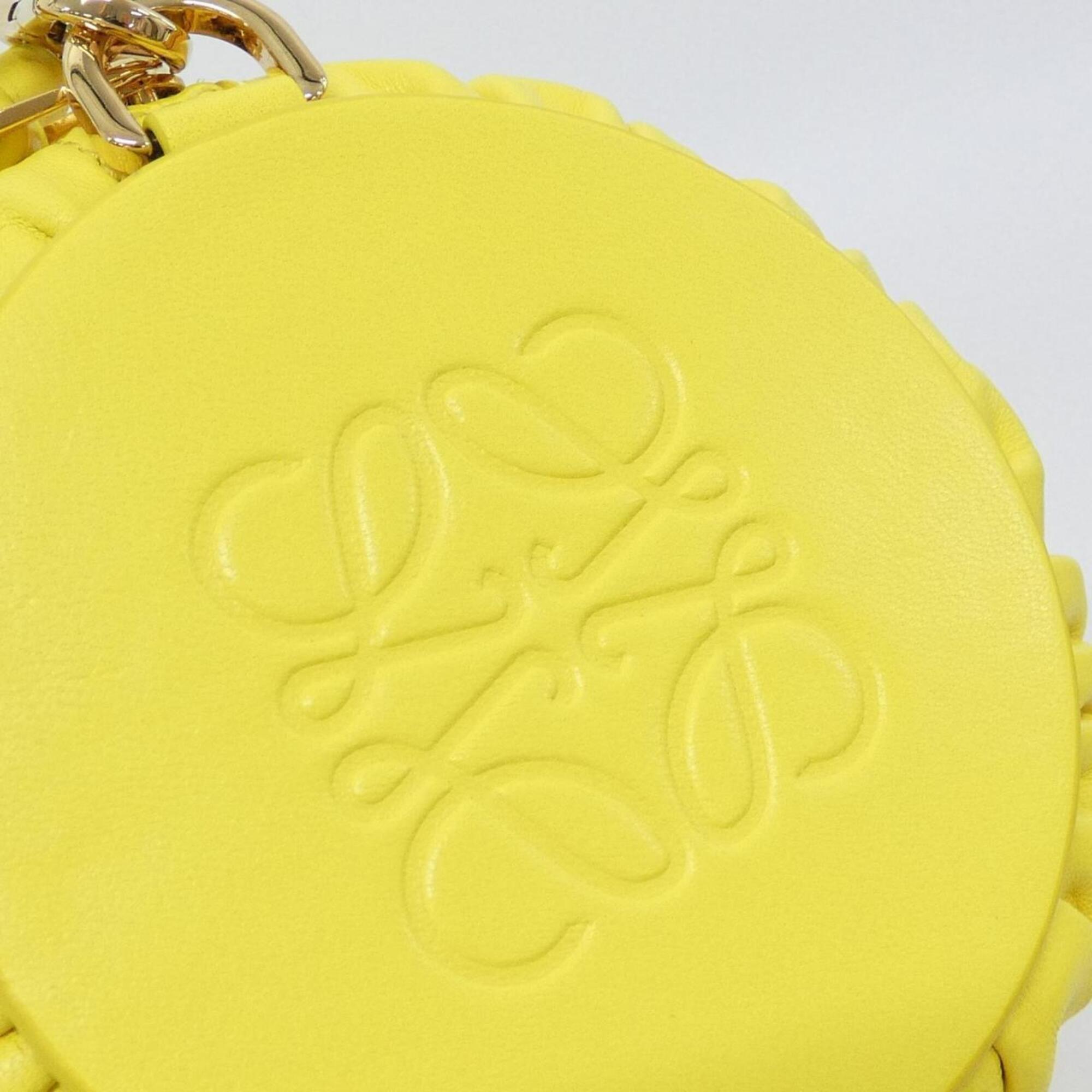 Loewe Yellow Leather Handbag Pouch Shoulder Bag (Pre-Owned)
