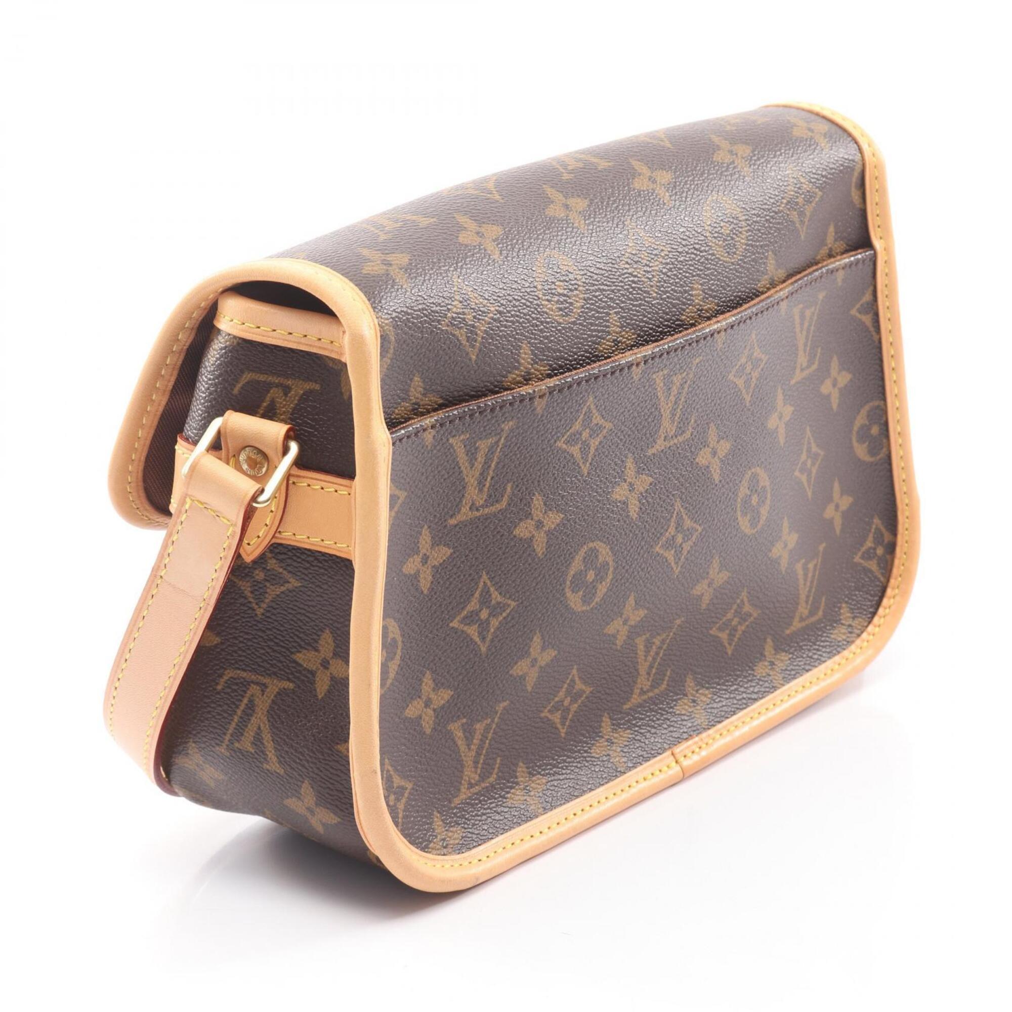 Louis Vuitton Brown Coated Canvas Pvc Monogram Leather Handbag Shoulder Bag (Pre-Owned)