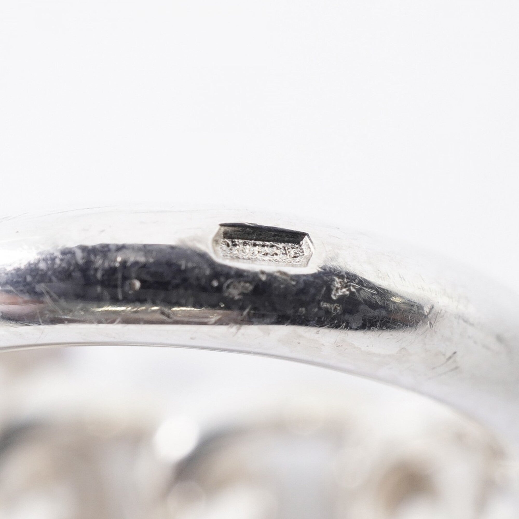 Hermes Silver 925 Band Ring (Pre-Owned)