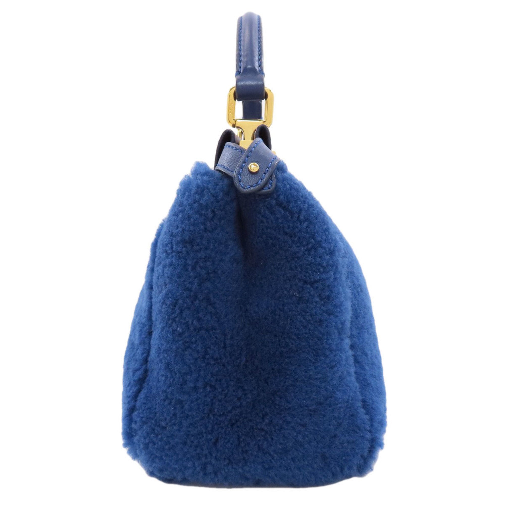 Fendi Blue Fur Handbag (Pre-Owned)