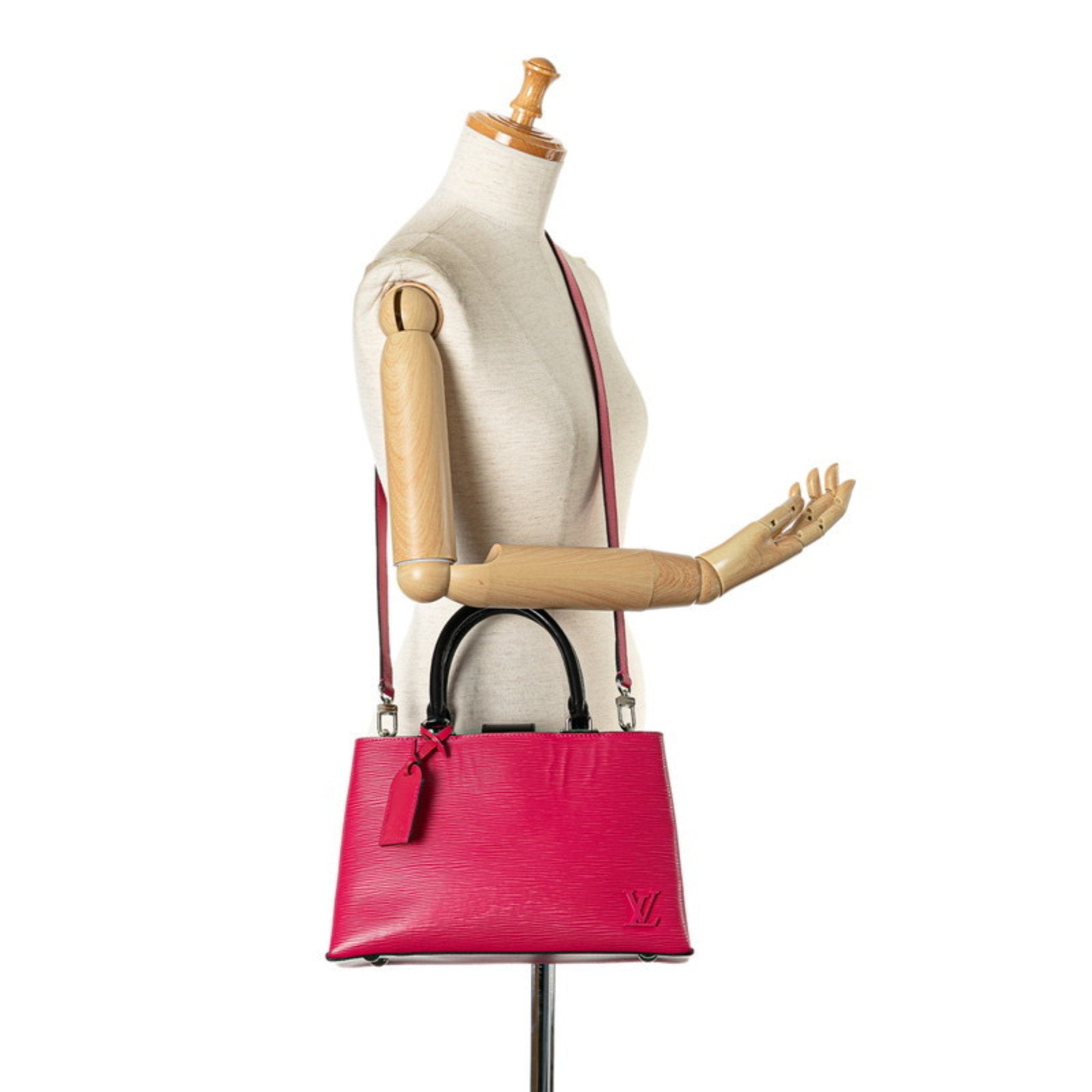 Louis Vuitton Hot Pink Leather Handbag Shoulder Bag (Pre-Owned)