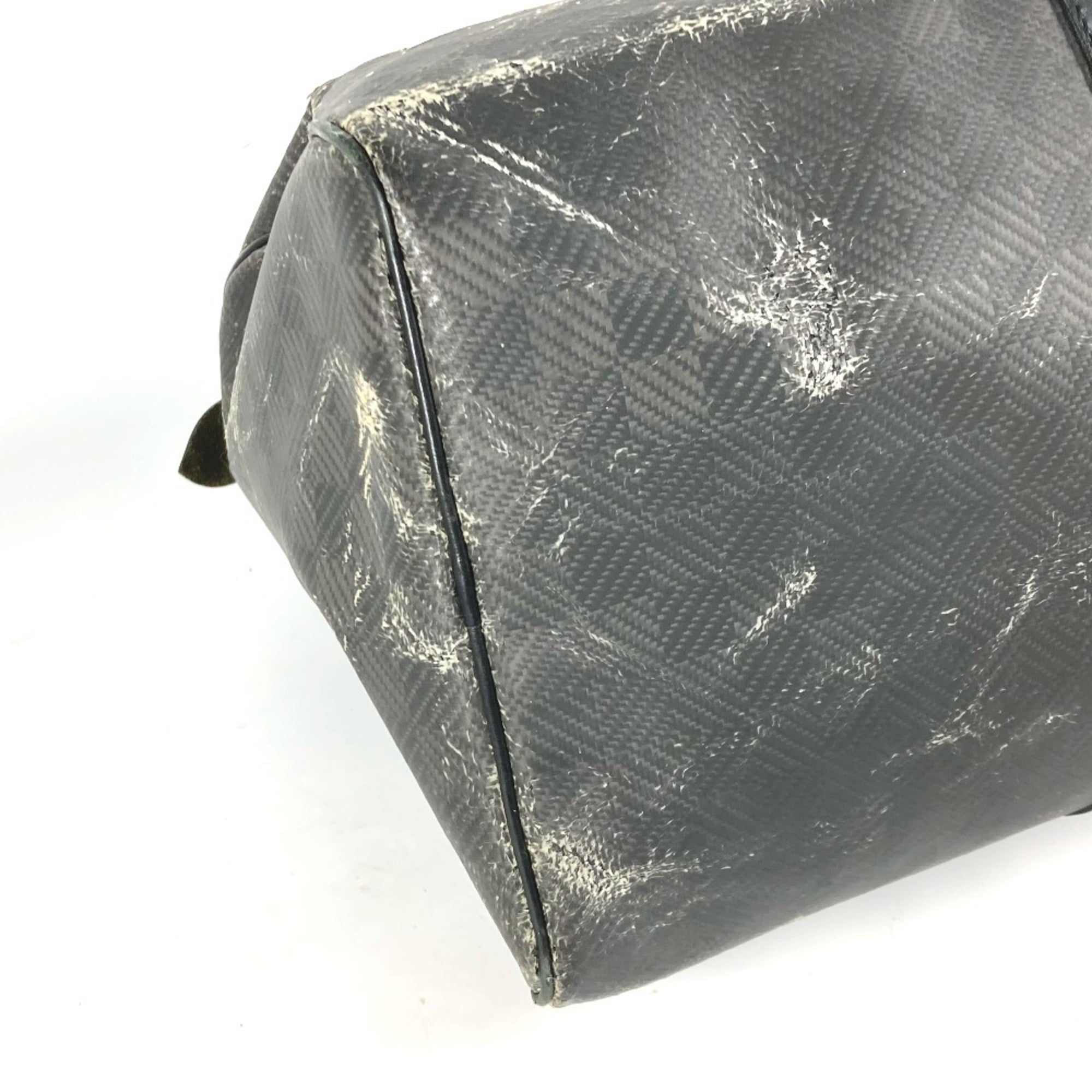 Louis Vuitton Black Noir Canvas Damier Canvas Boston Bag (Pre-Owned)