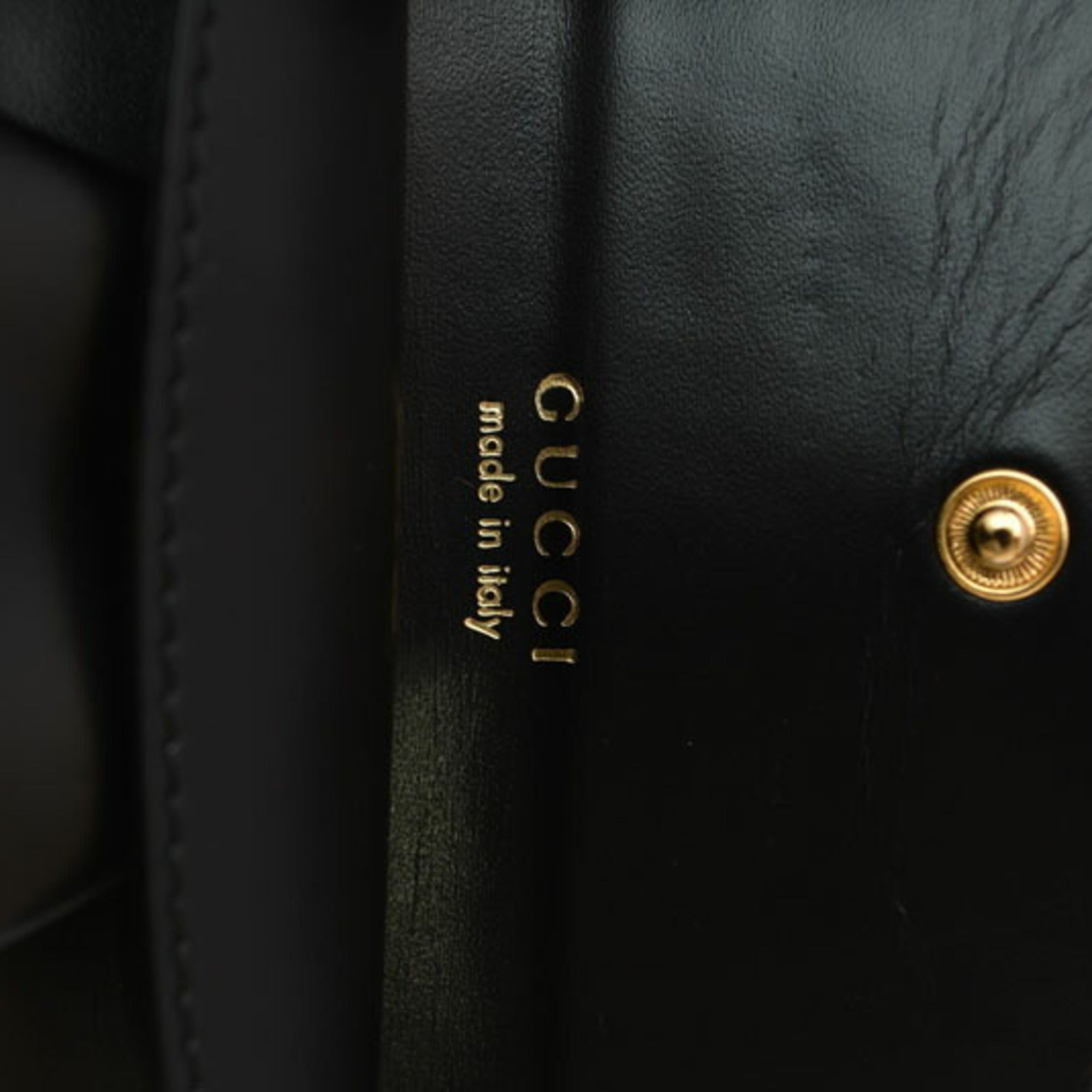 Gucci Black Leather Coin Purse/Coin Case (Pre-Owned)