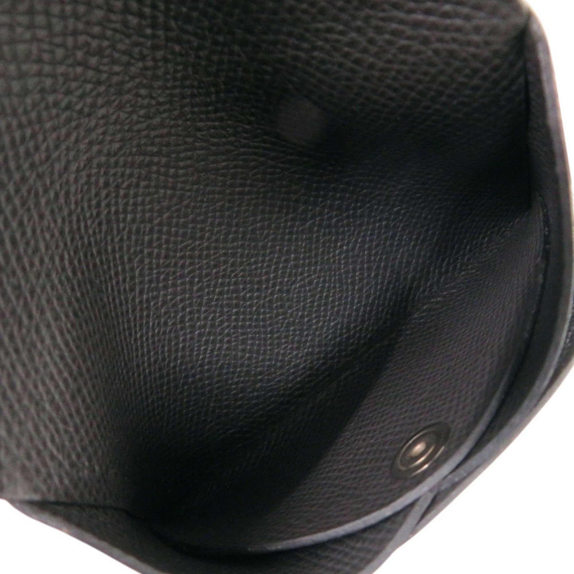 Hermes Graphite Epsom Leather Coin Purse/Coin Case (Pre-Owned)