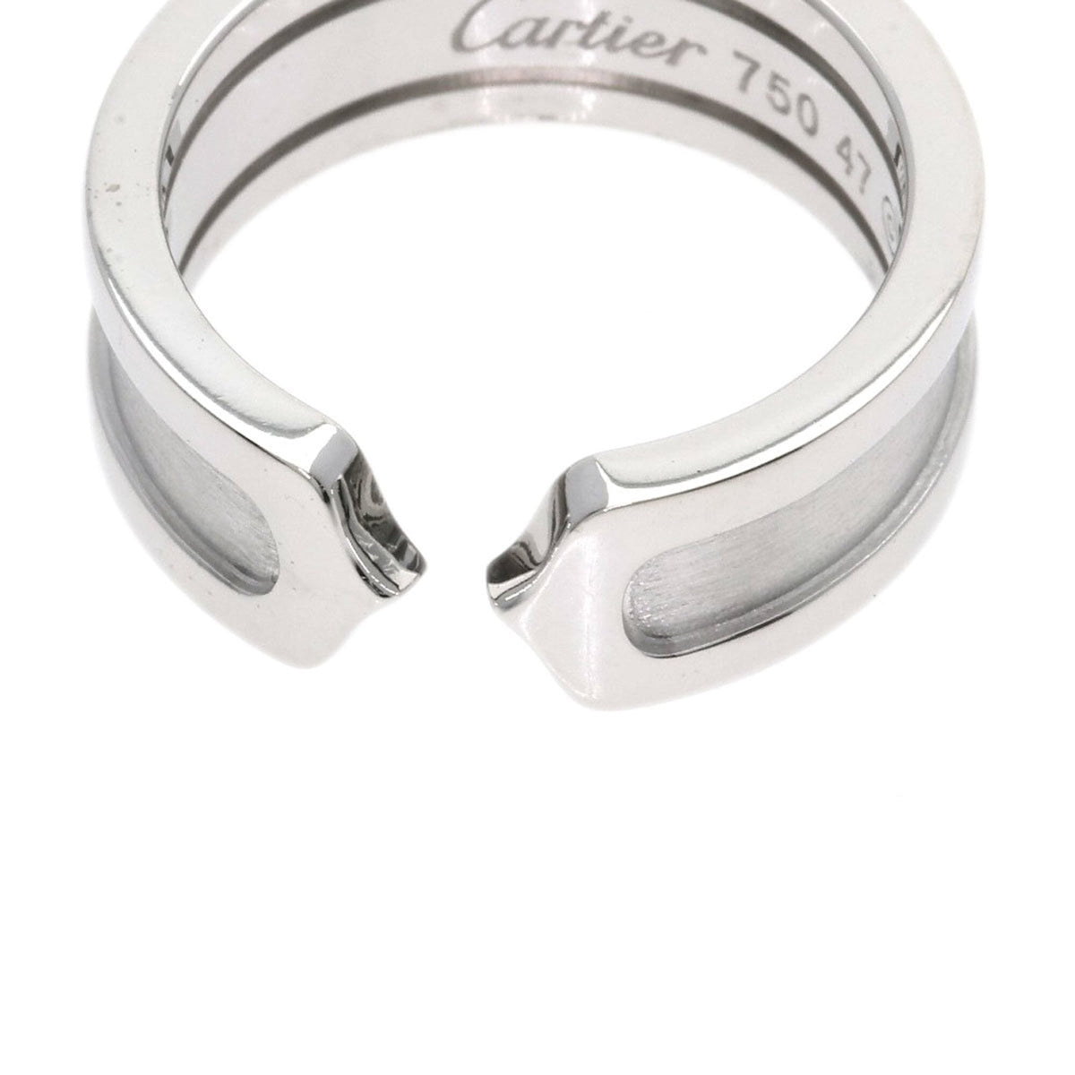 Cartier C2 White Gold (18K) Band Ring (Pre-Owned)