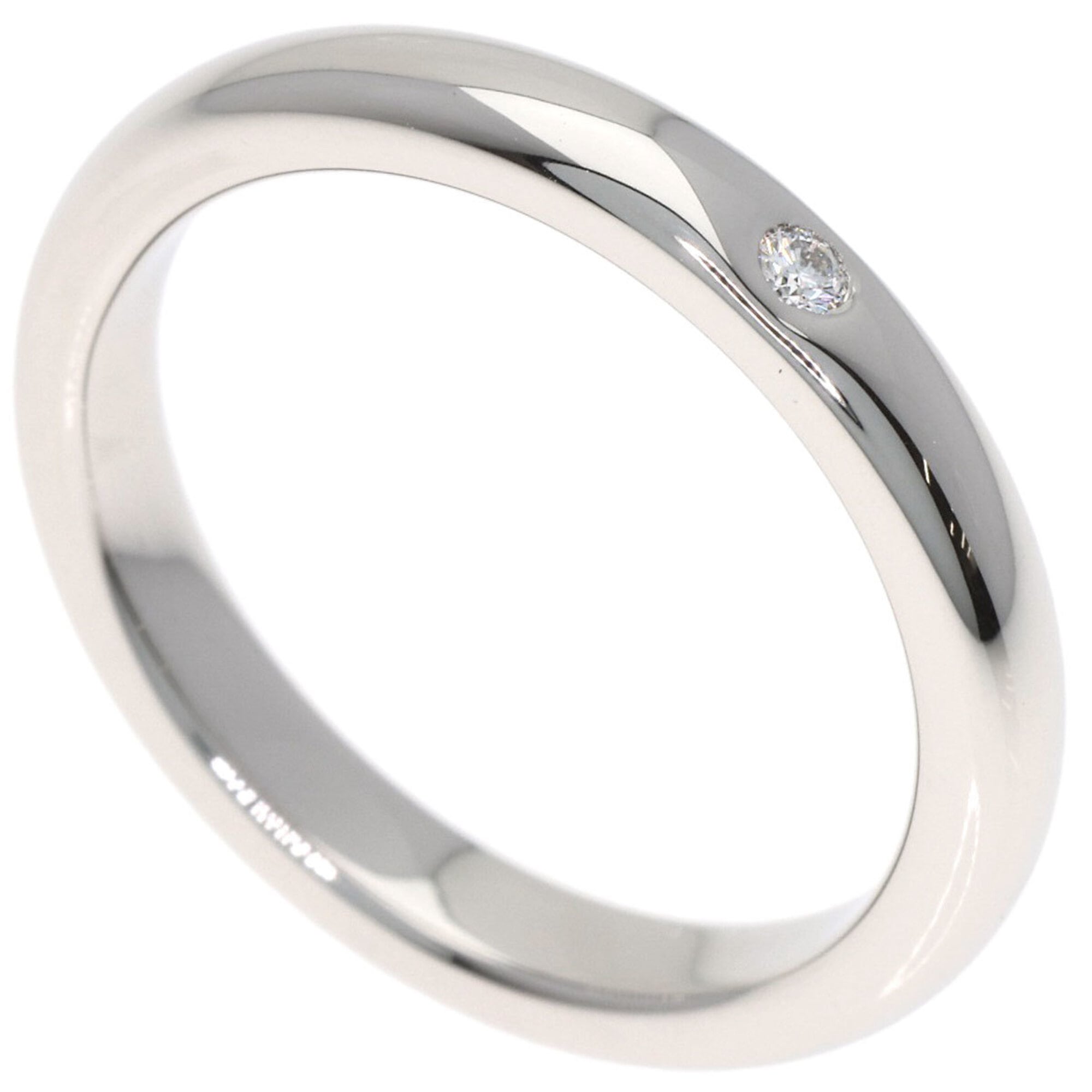 Tiffany Platinum Platinum 950 Band Ring (Pre-Owned)