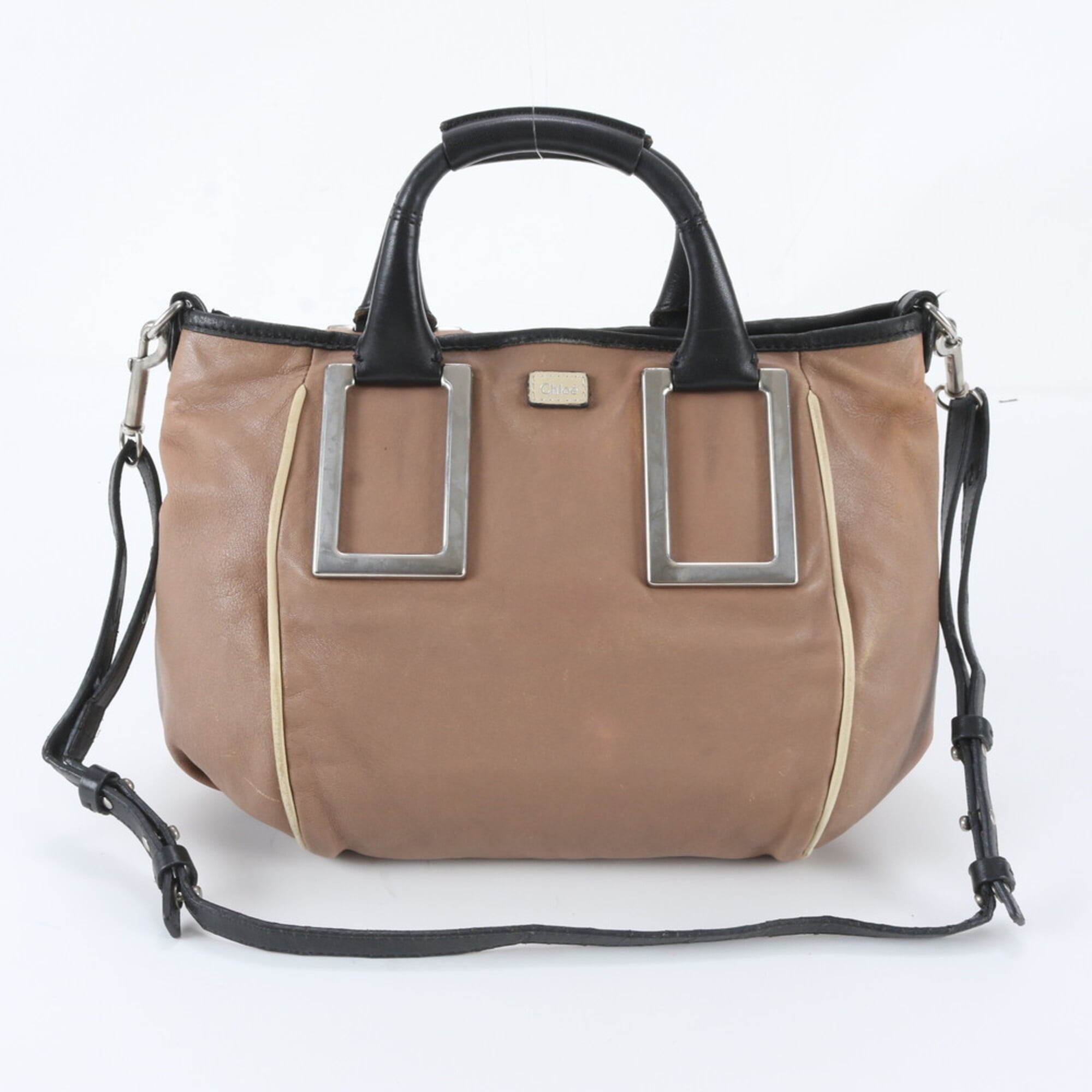 Chloé Pink Leather Handbag Shoulder Bag Tote Bag (Pre-Owned)