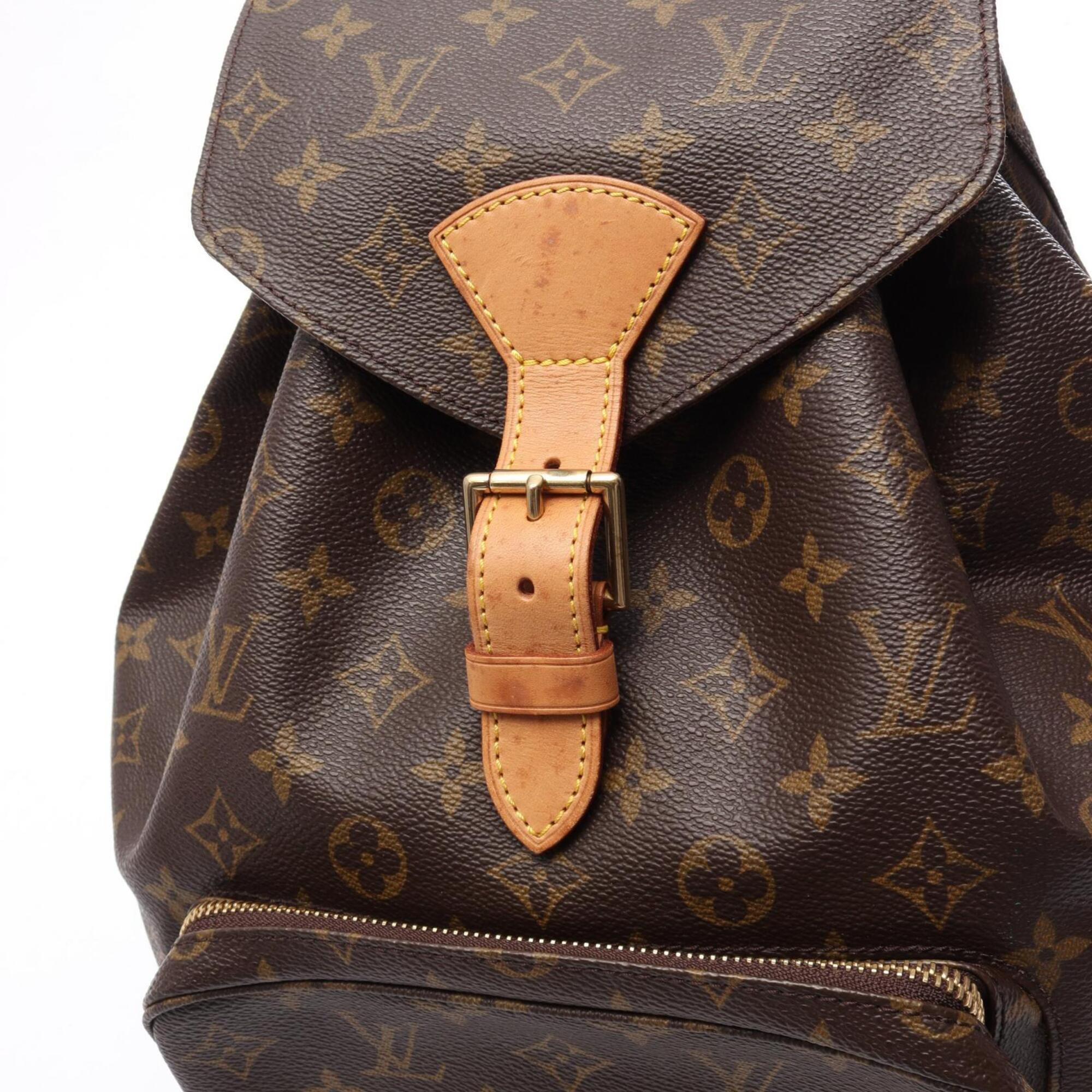 Louis Vuitton Brown Monogram Coated Canvas Backpack (Pre-Owned)