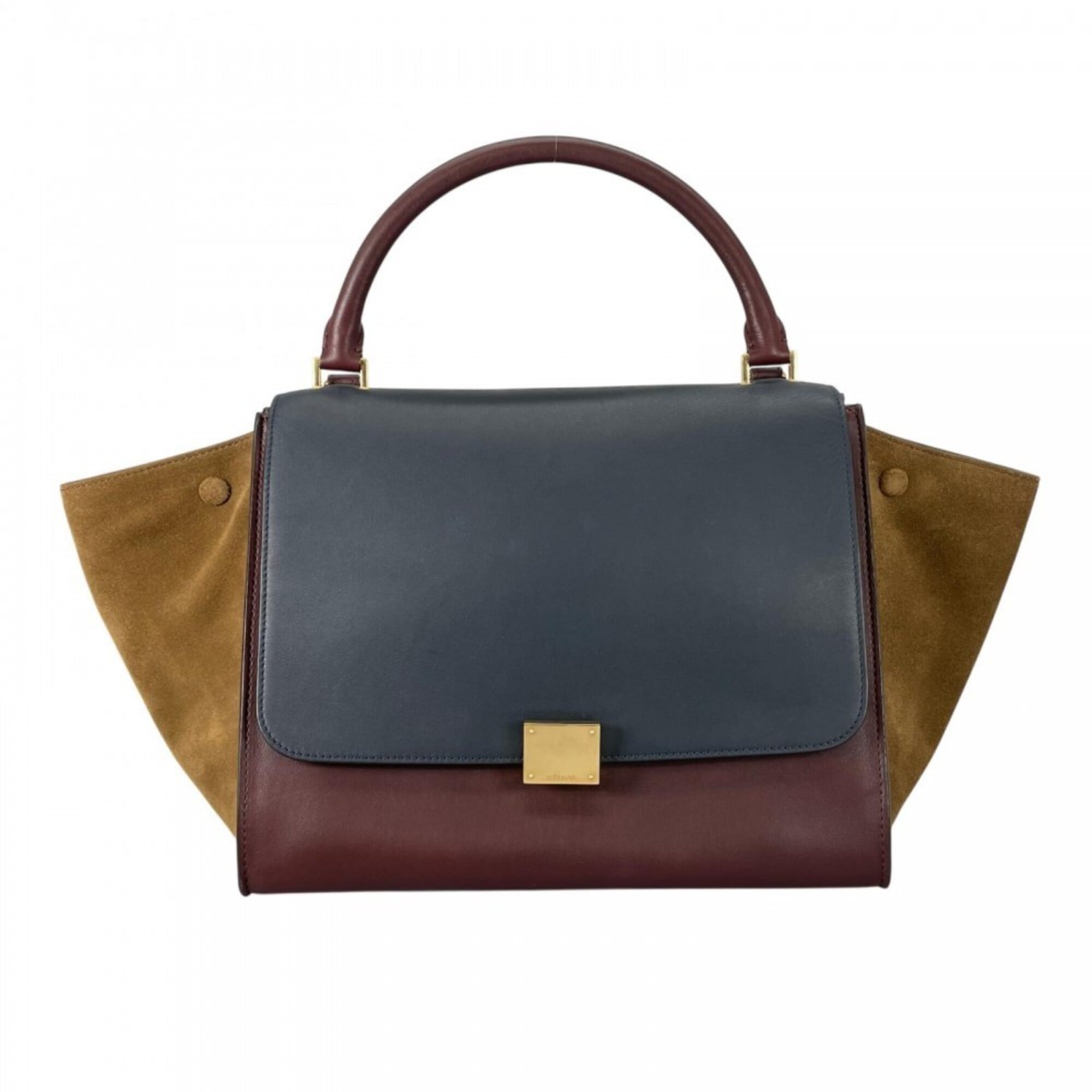Celine Wine Leather Handbag (Pre-Owned)