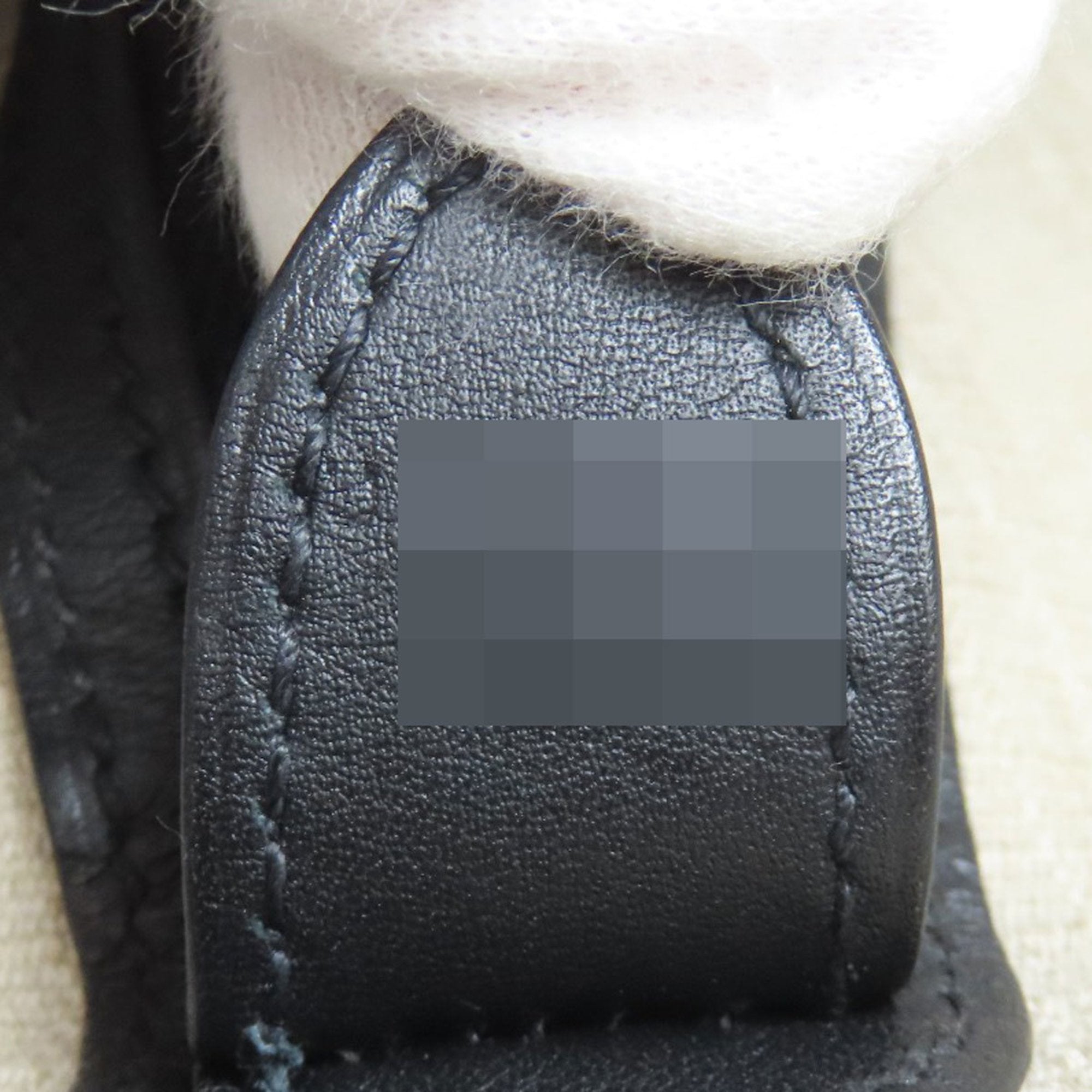 Hermes Beige Black Canvas Leather Backpack (Pre-Owned)