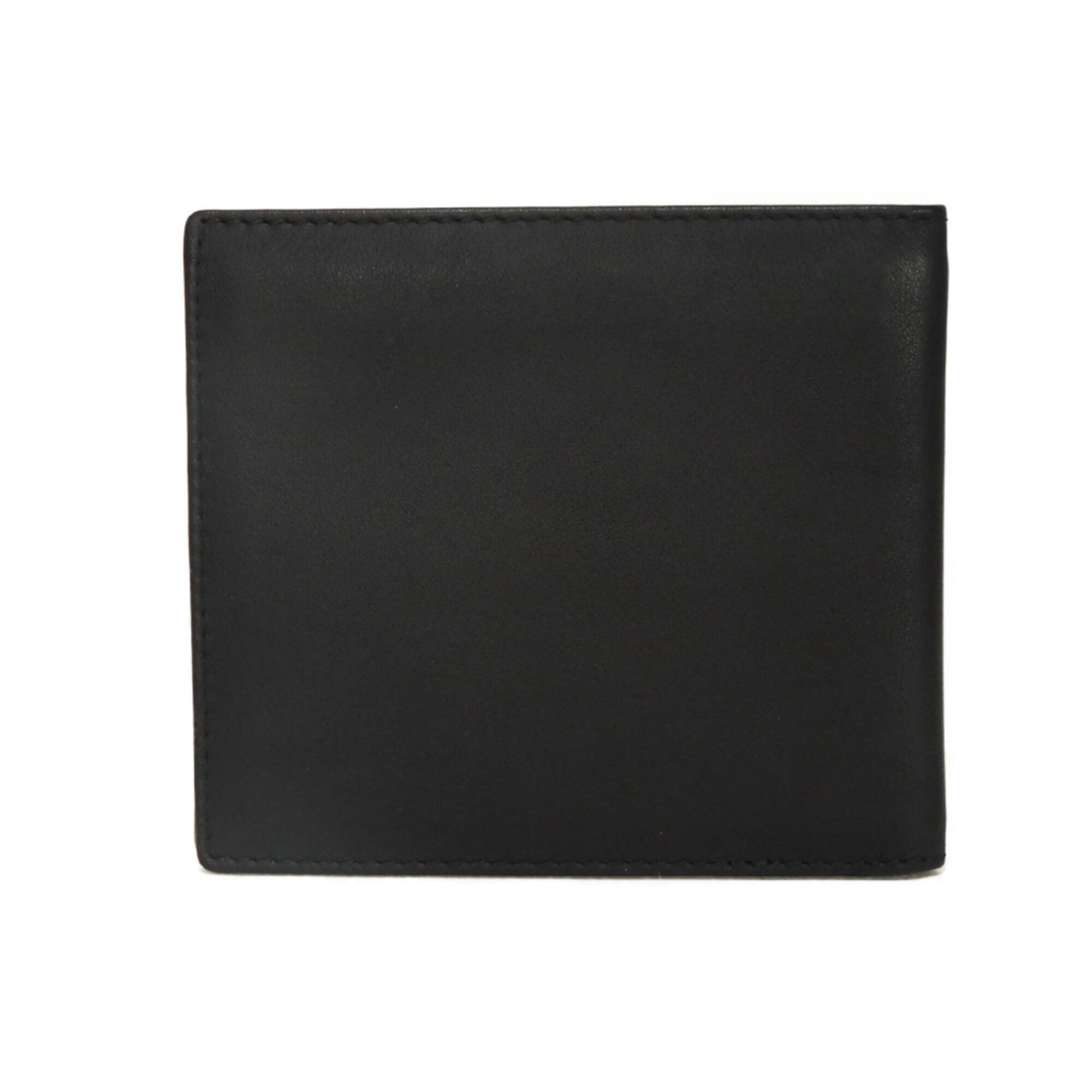 Christian Dior Black Leather Long Bill Wallet (Bi-Fold) (Pre-Owned)