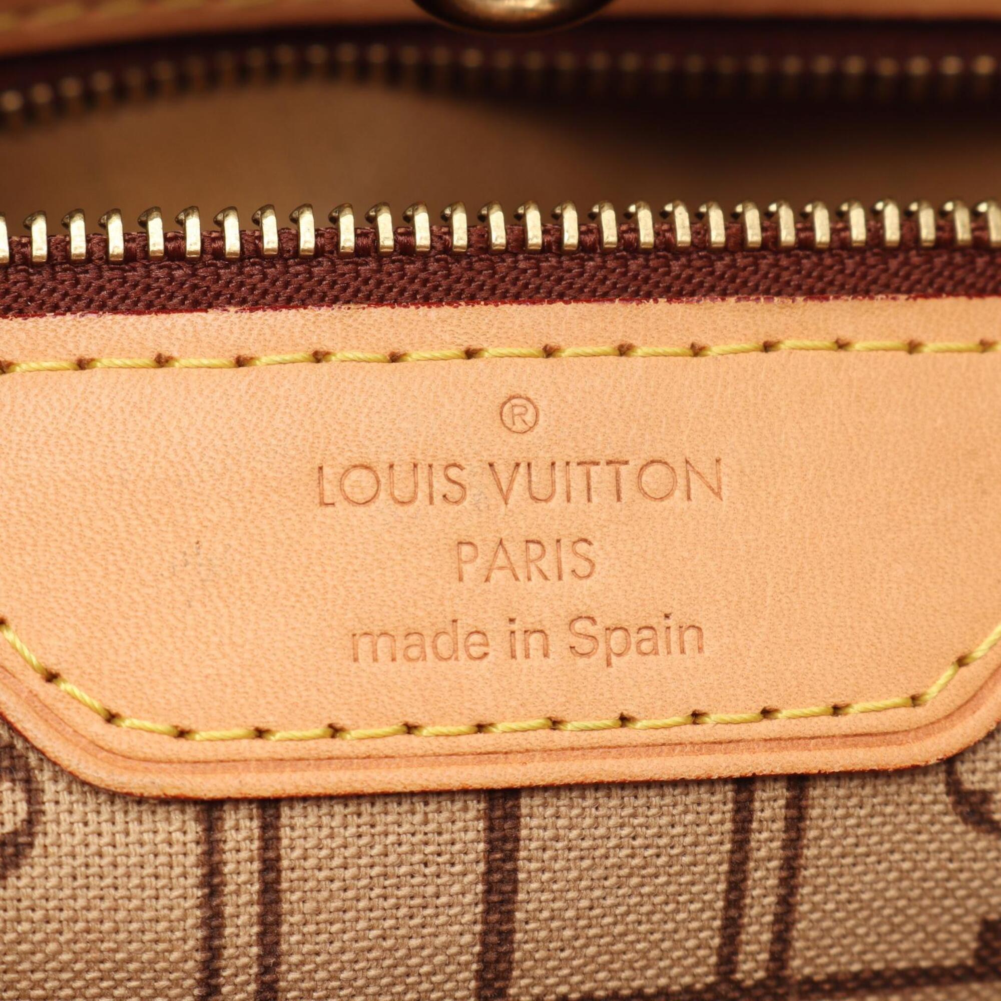 Louis Vuitton Brown Pvc Leather Handbag Tote Bag (Pre-Owned)
