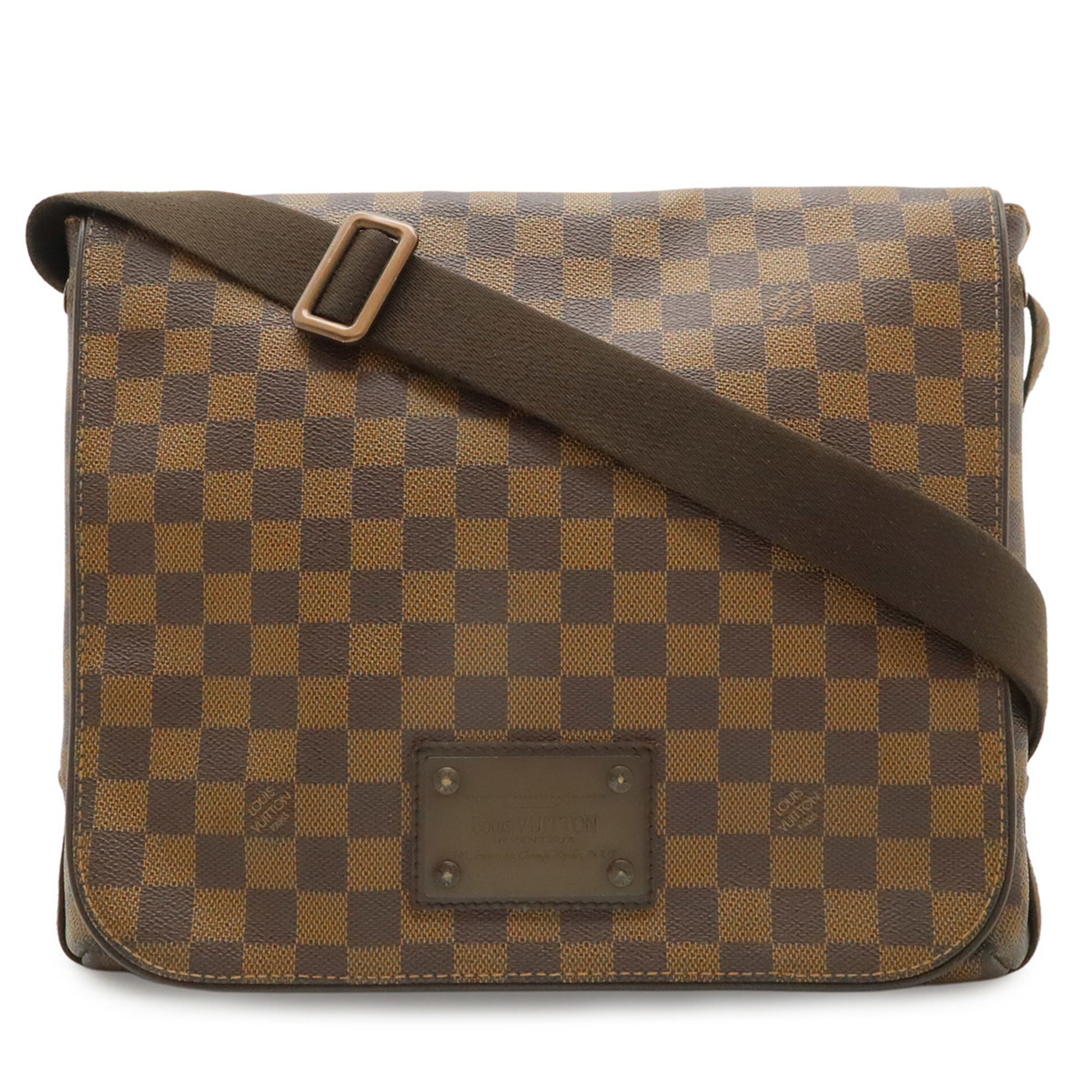 Louis Vuitton Brown Damier Canvas Pvc Handbag Shoulder Bag (Pre-Owned)