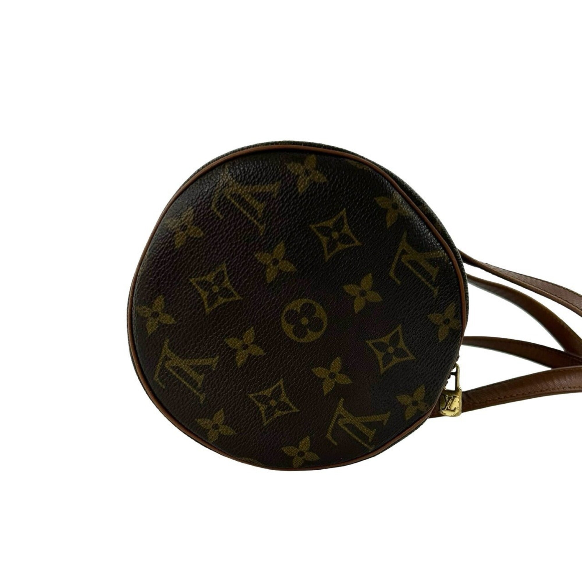 Louis Vuitton Brown Leather Pvc Handbag (Pre-Owned)