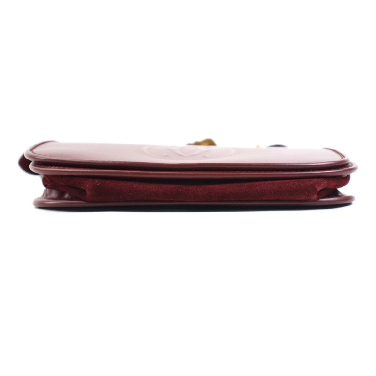 Cartier Burgundy Leather Shoulder Bag (Pre-Owned)