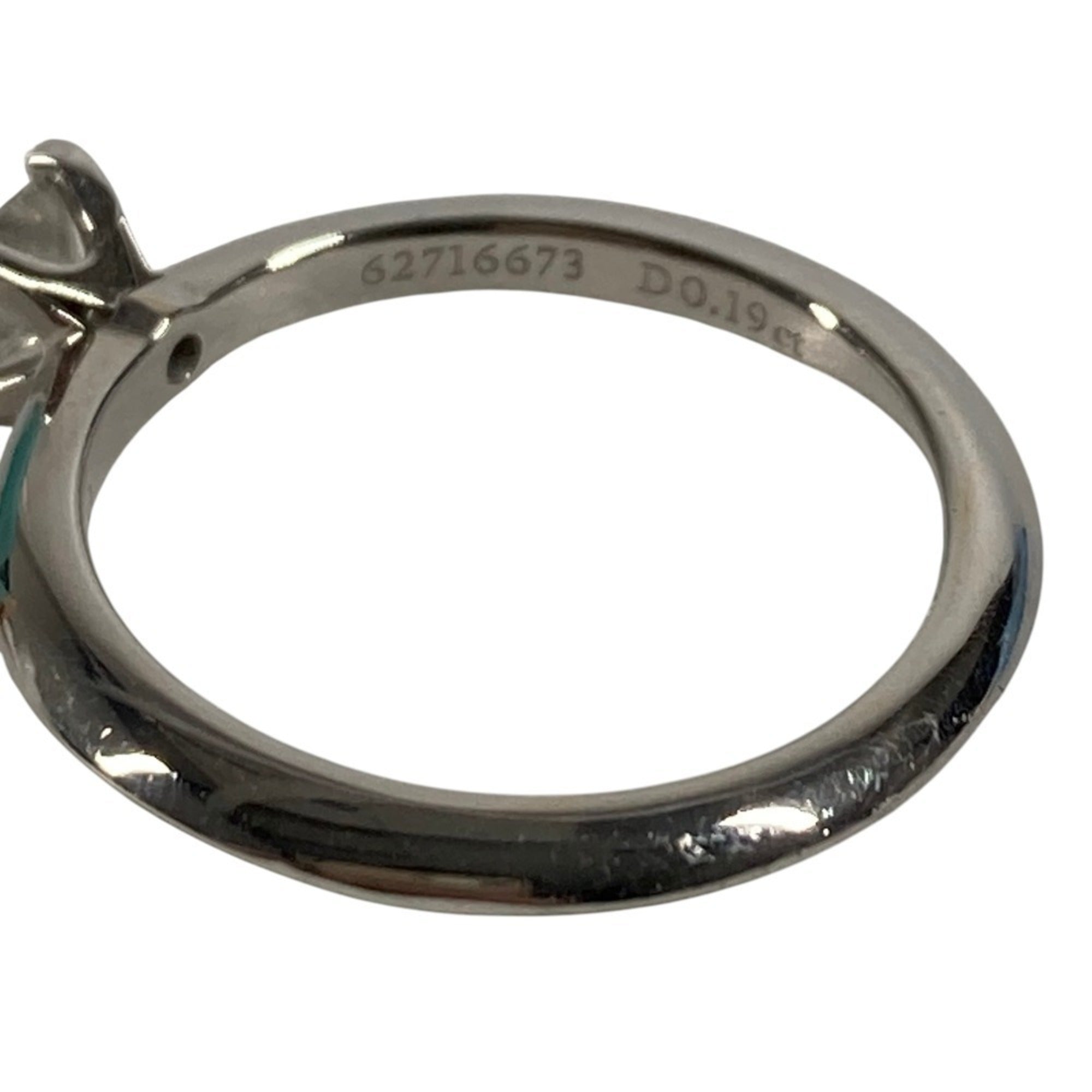 Tiffany Platinum Platinum 950 Band Ring (Pre-Owned)