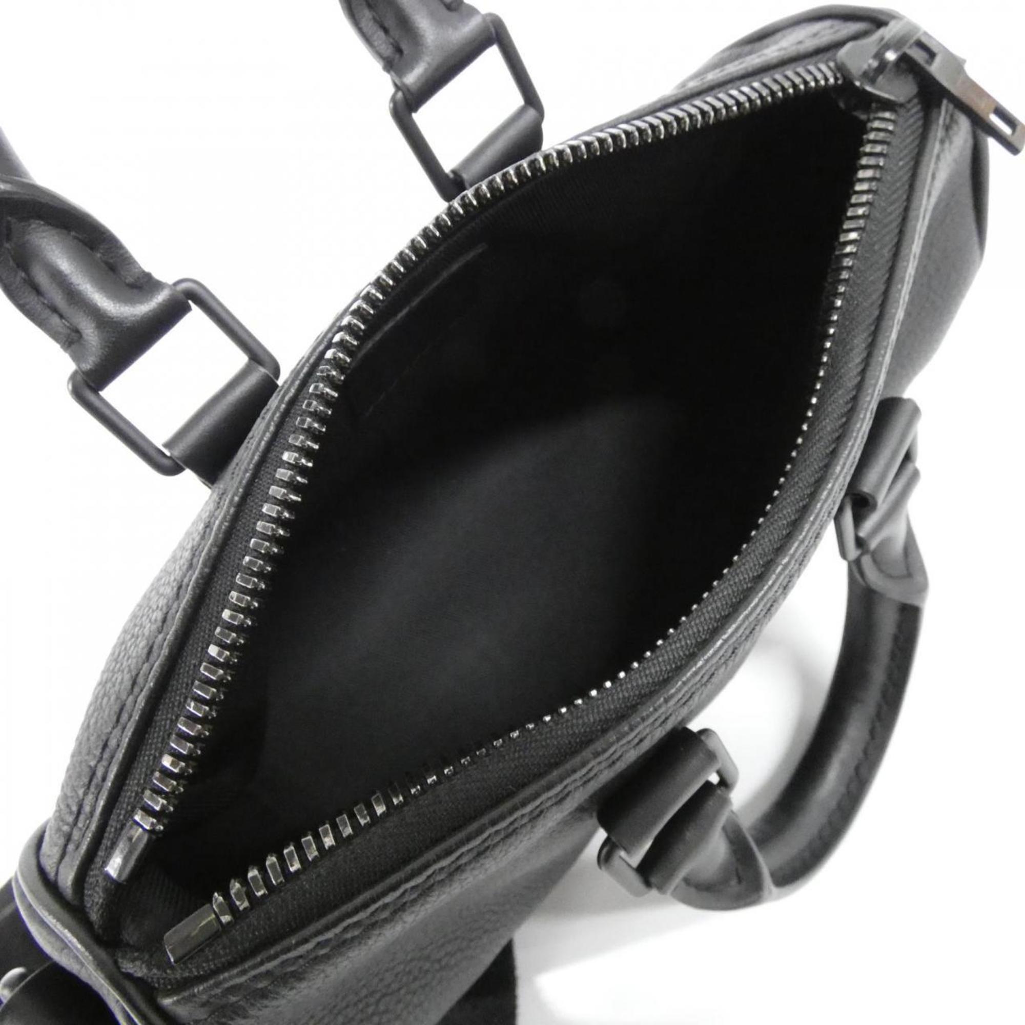 Louis Vuitton Black Leather Boston Bag (Pre-Owned)